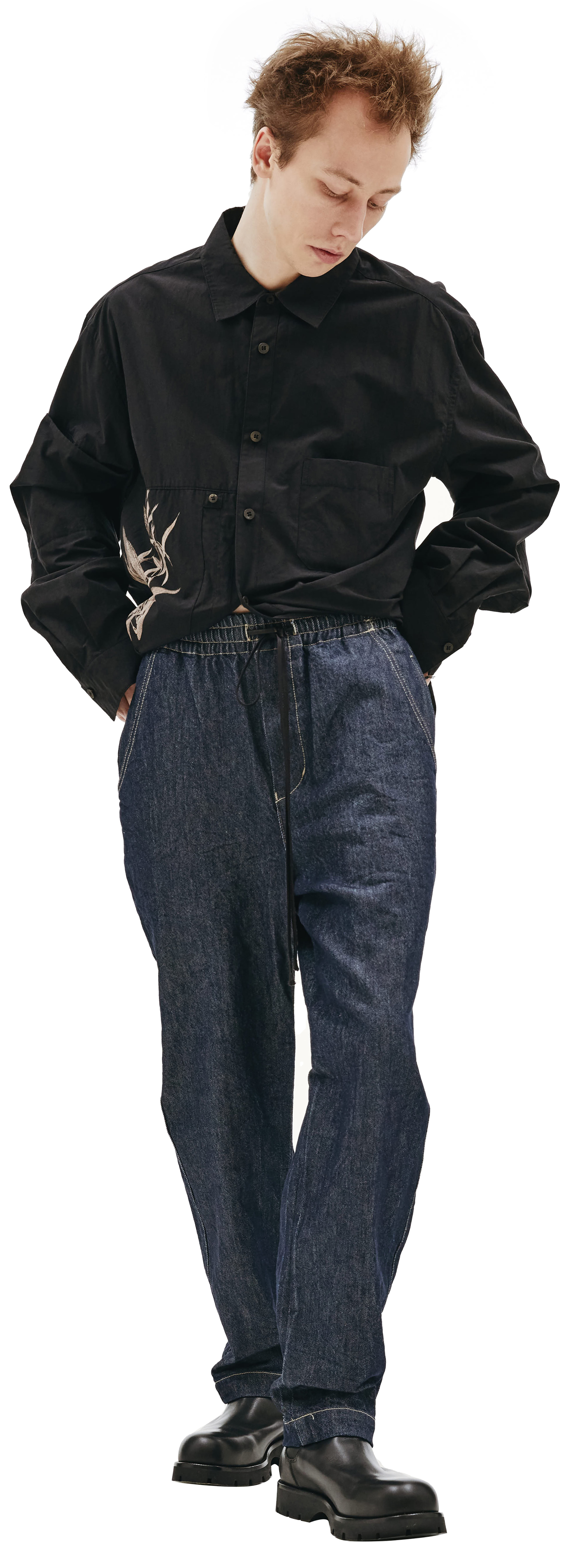 The Viridi-Anne Синие джинсы на кулиске