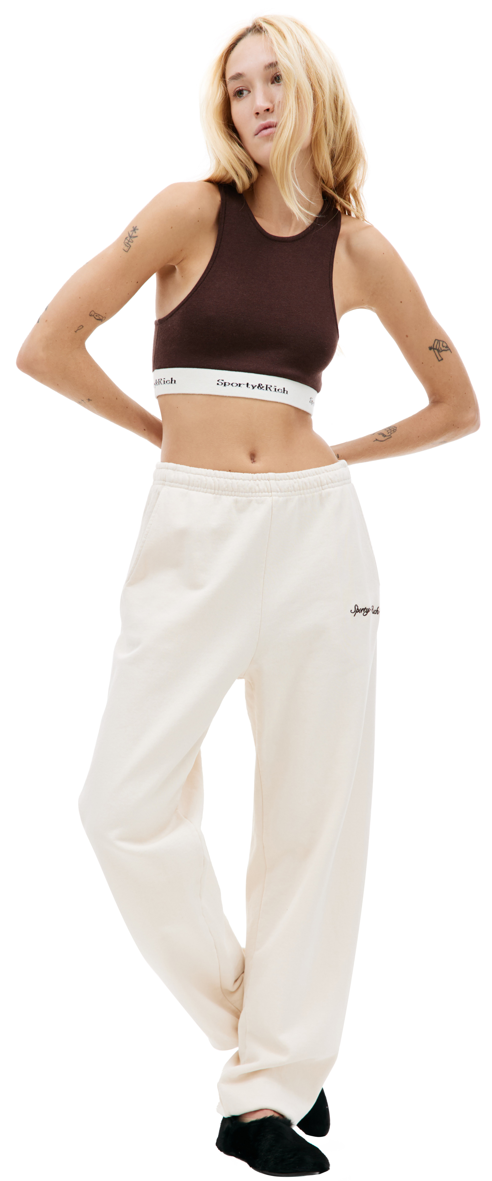 SPORTY & RICH Спортивный топ Serif