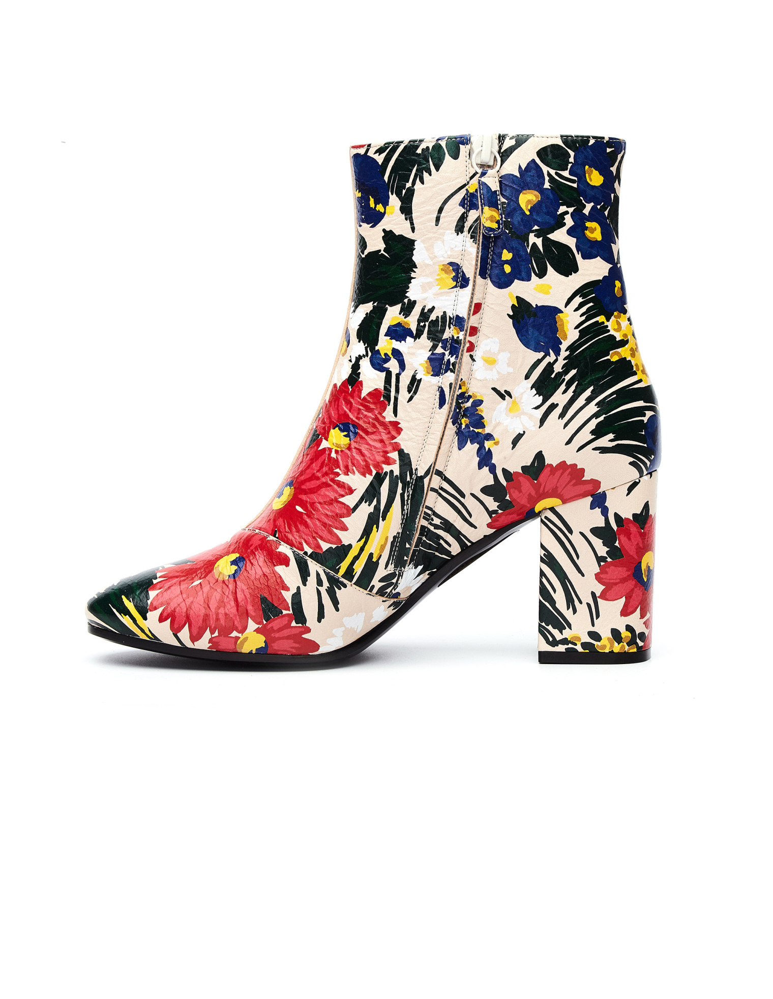 Balenciaga Ботильоны из пергаментной кожи с цветами
