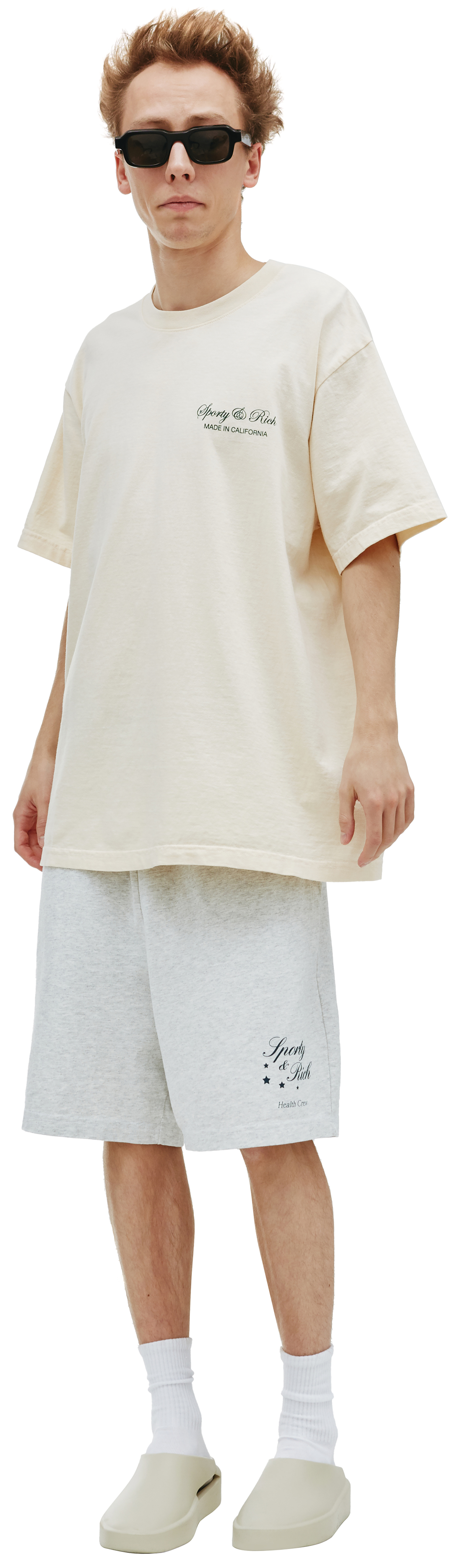 SPORTY & RICH Футболка с принтом Eat Lots of fruits