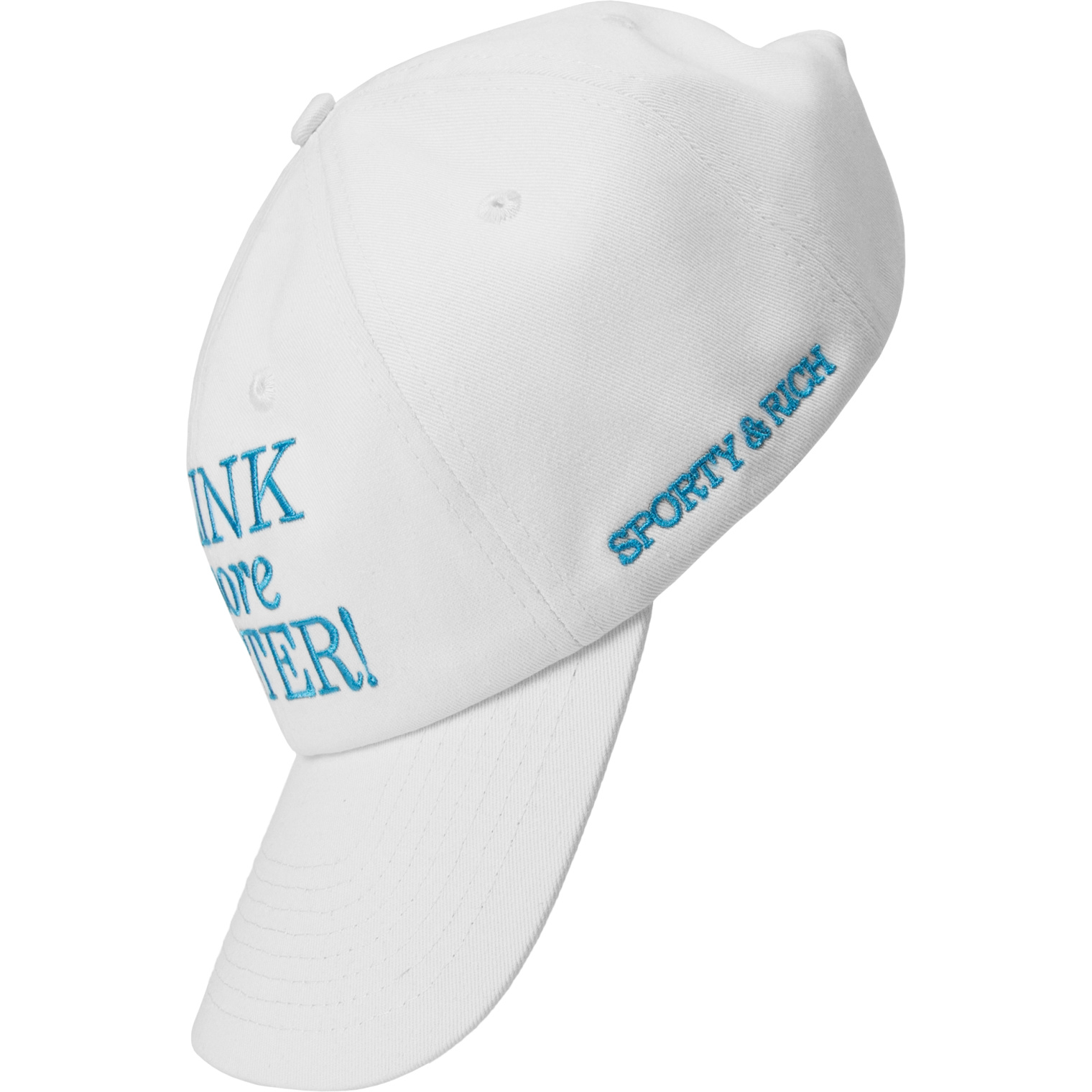 SPORTY & RICH Кепка с вышивкой \'Drink More Water\'