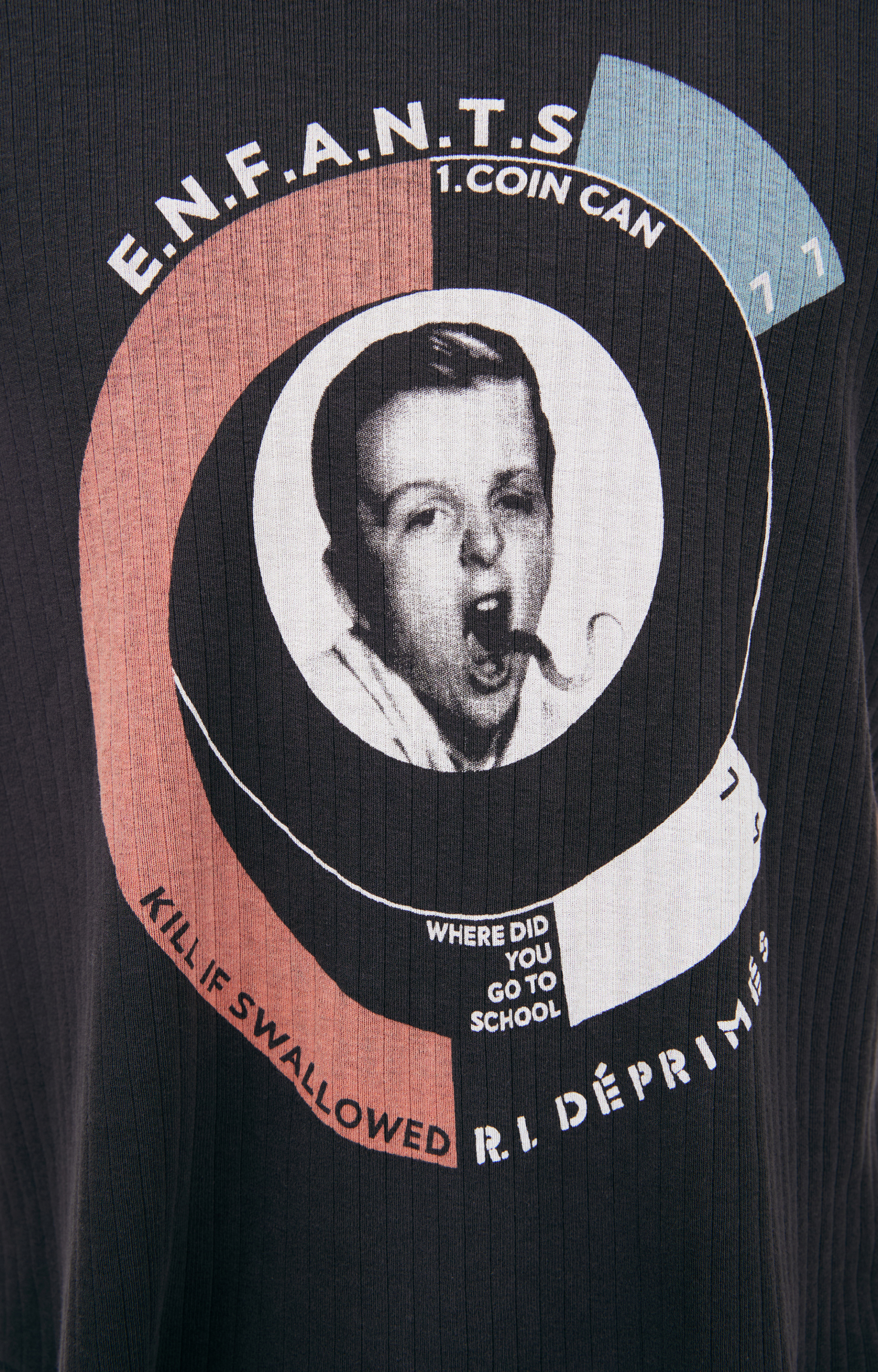 Enfants Riches Déprimés Темно-серая футболка с принтом