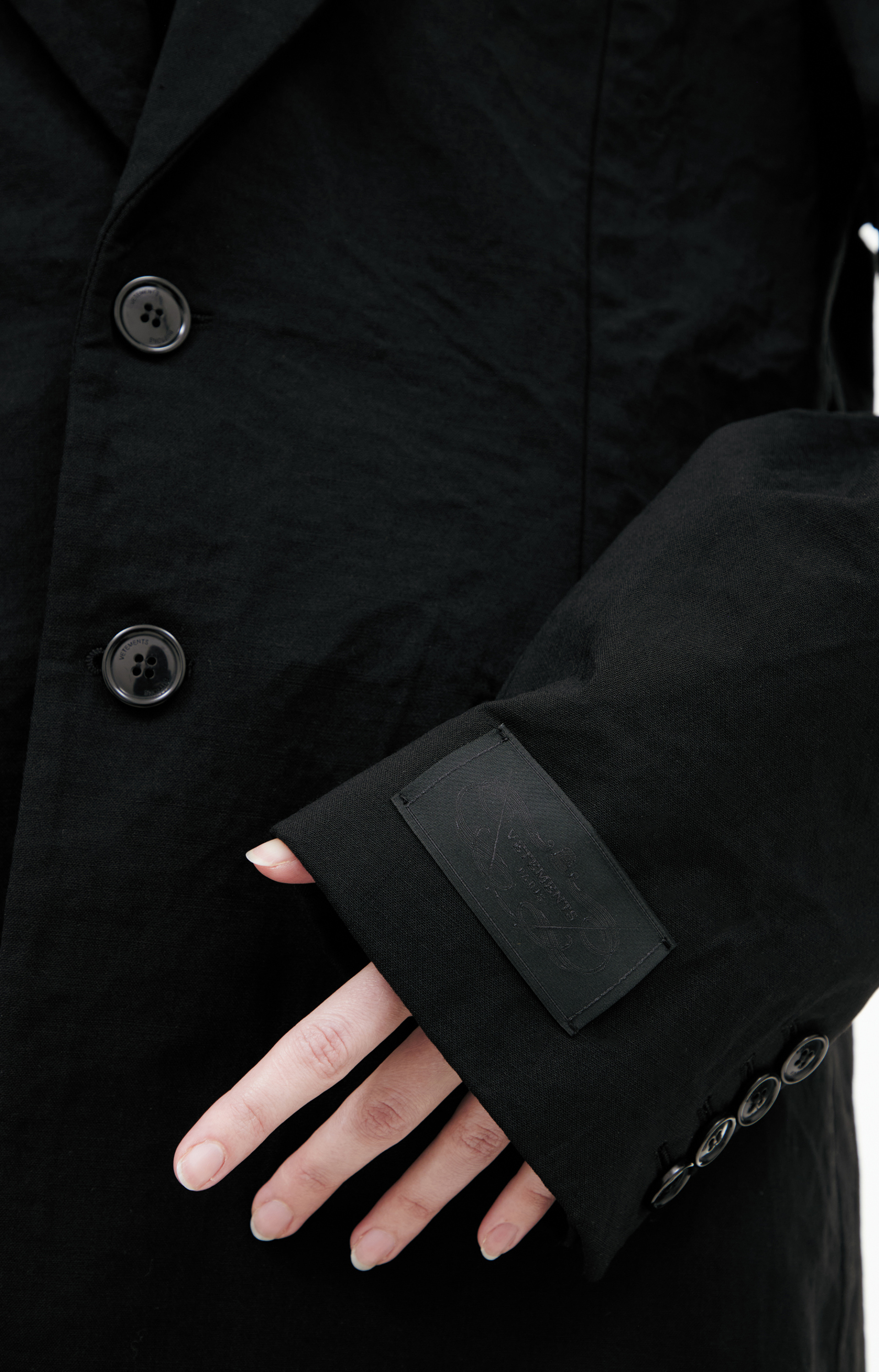 VETEMENTS Пиджак с мятым эффектом