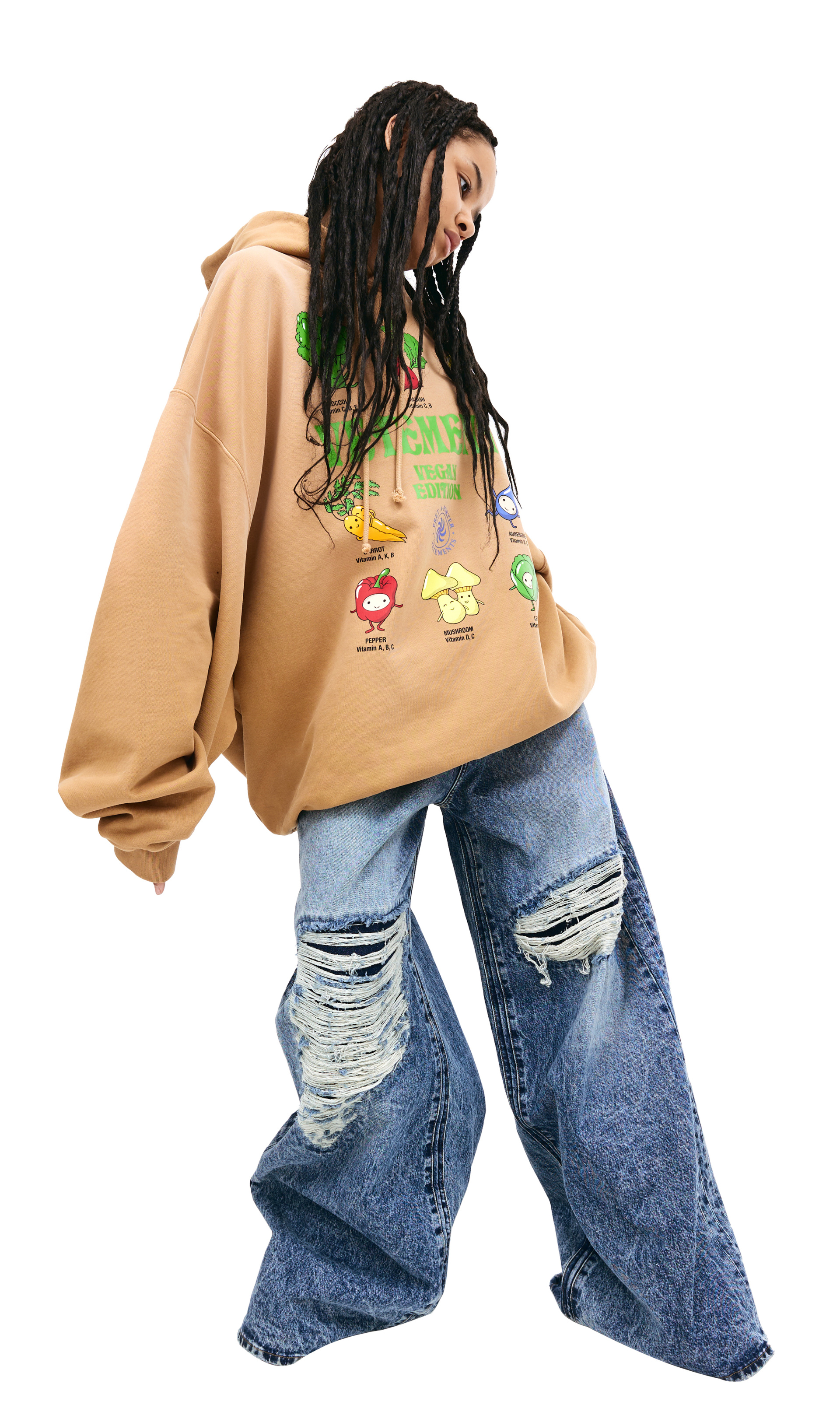 VETEMENTS Худи с принтом Vegan Edition