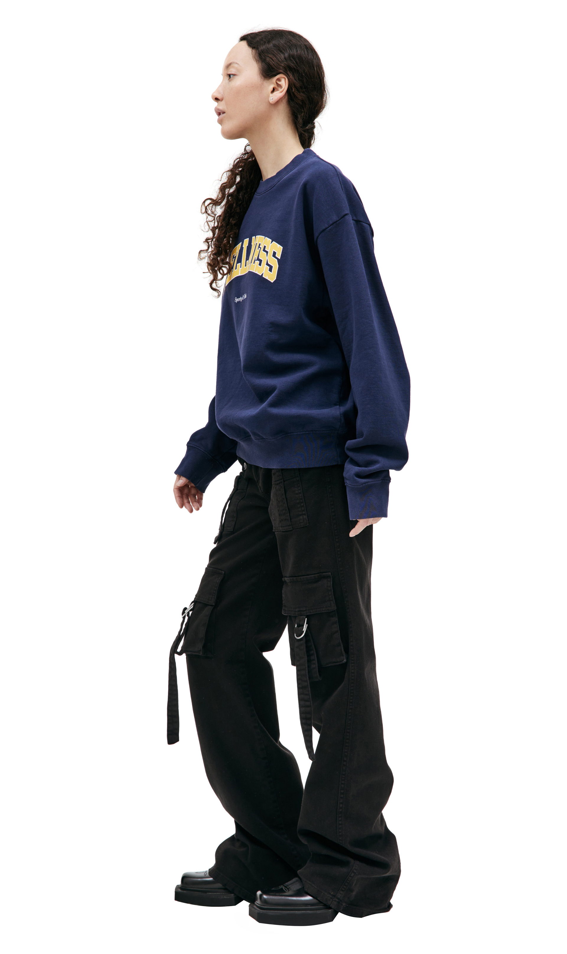 SPORTY & RICH Свитшот с принтом Wellness