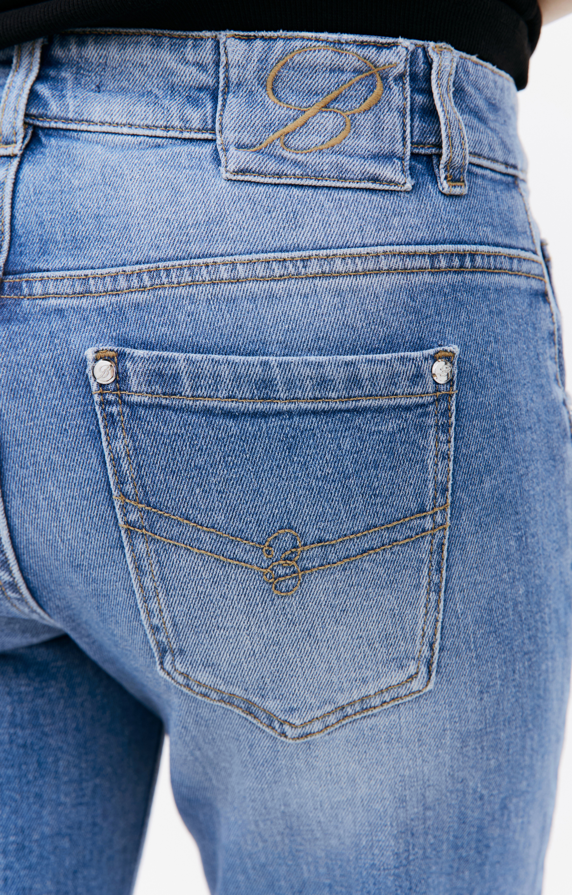 Blumarine Голубые прямые джинсы