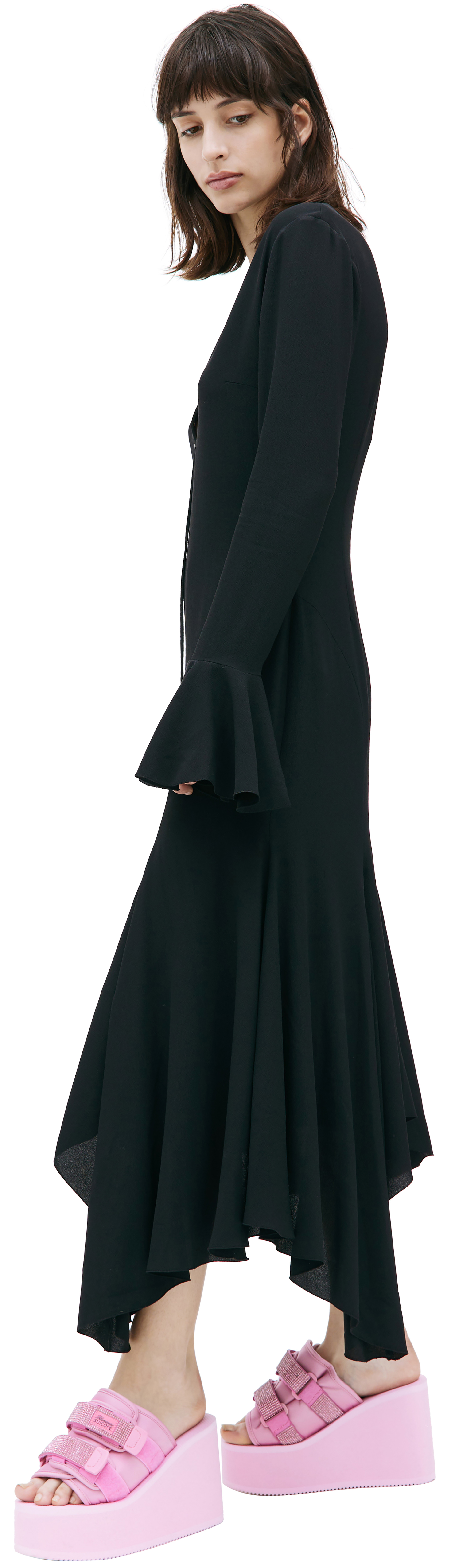 Blumarine Ассиметричное платье миди