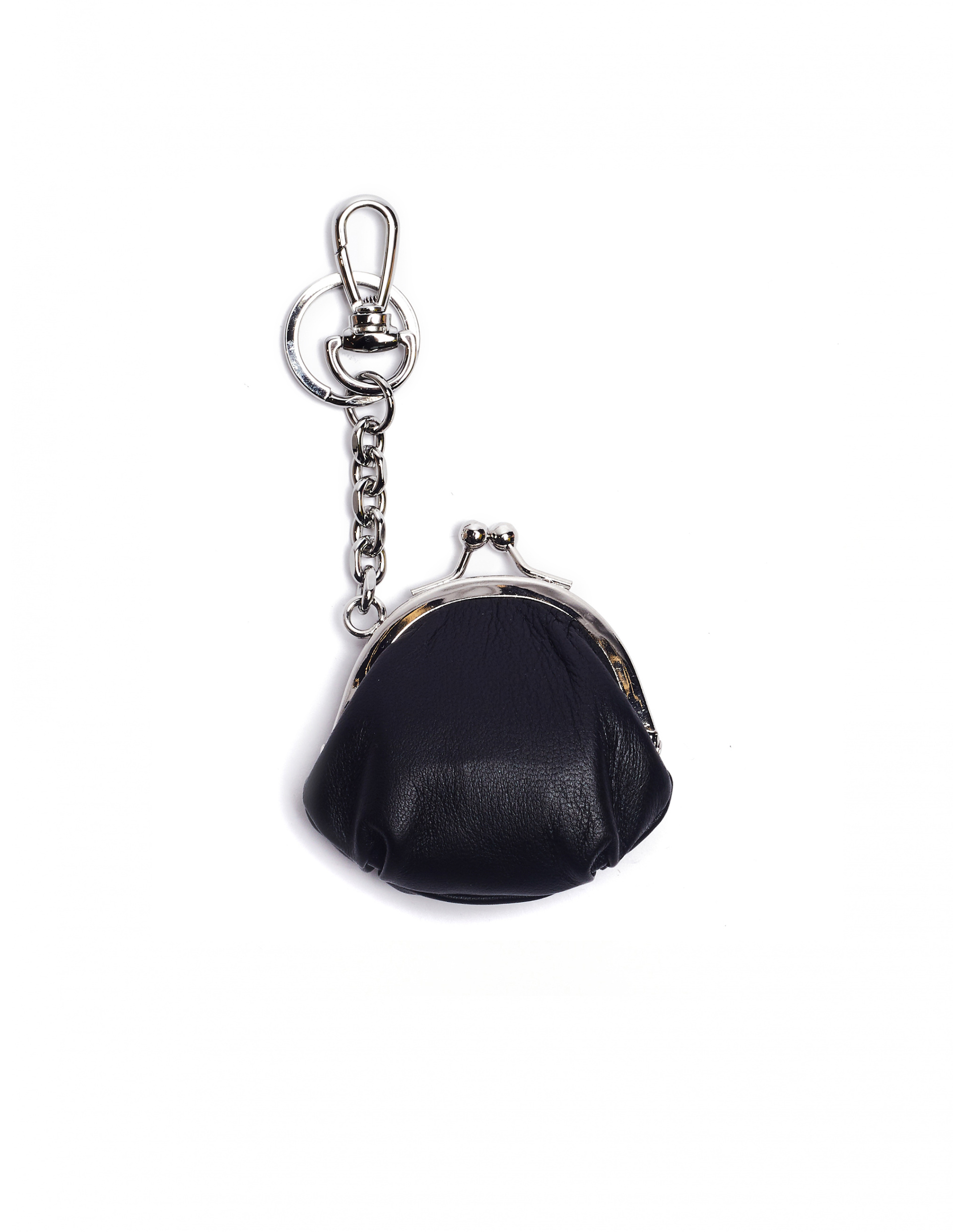 Maison Margiela Черный кожаный кошелек для монет