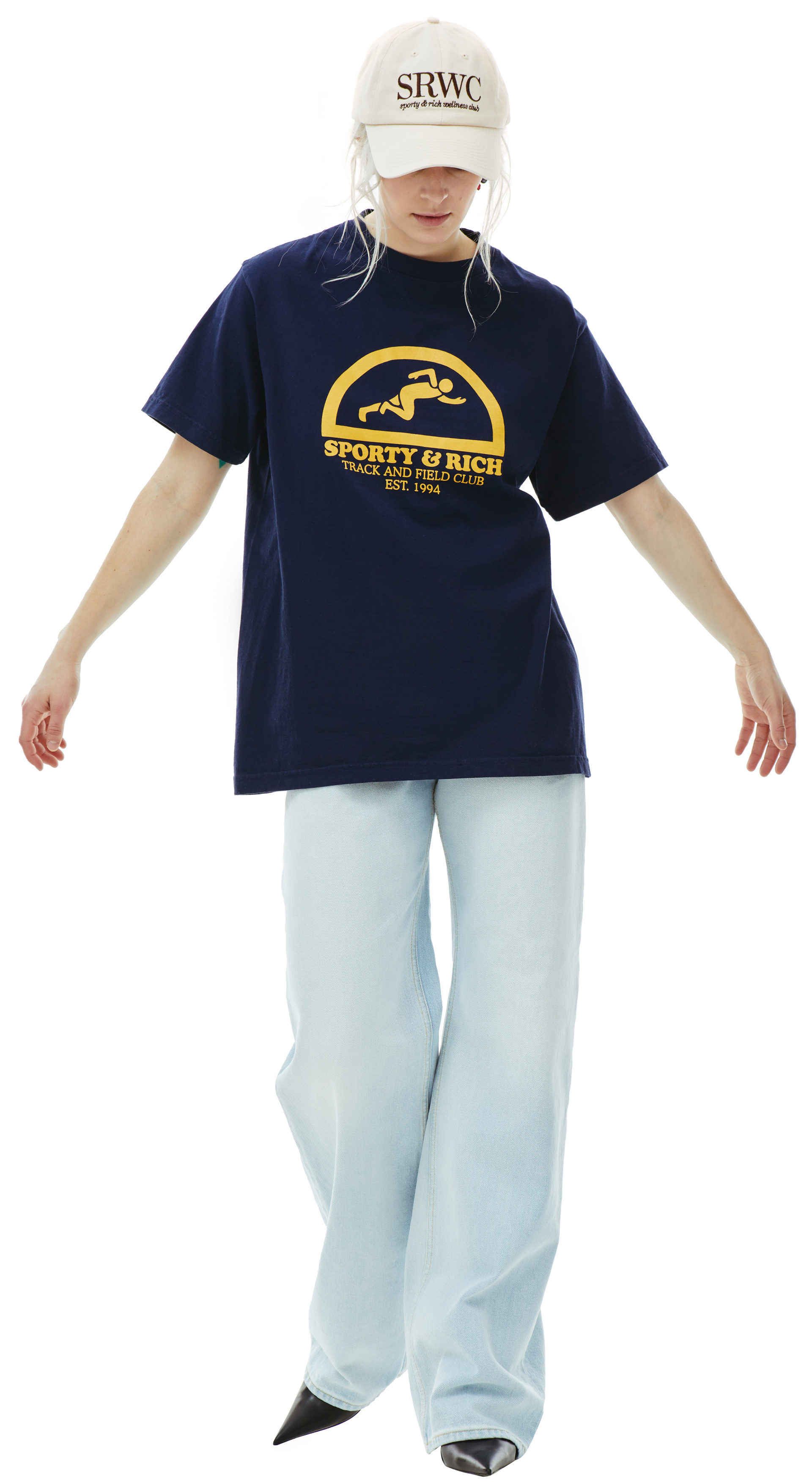 SPORTY & RICH Футболка с принтом Track and field