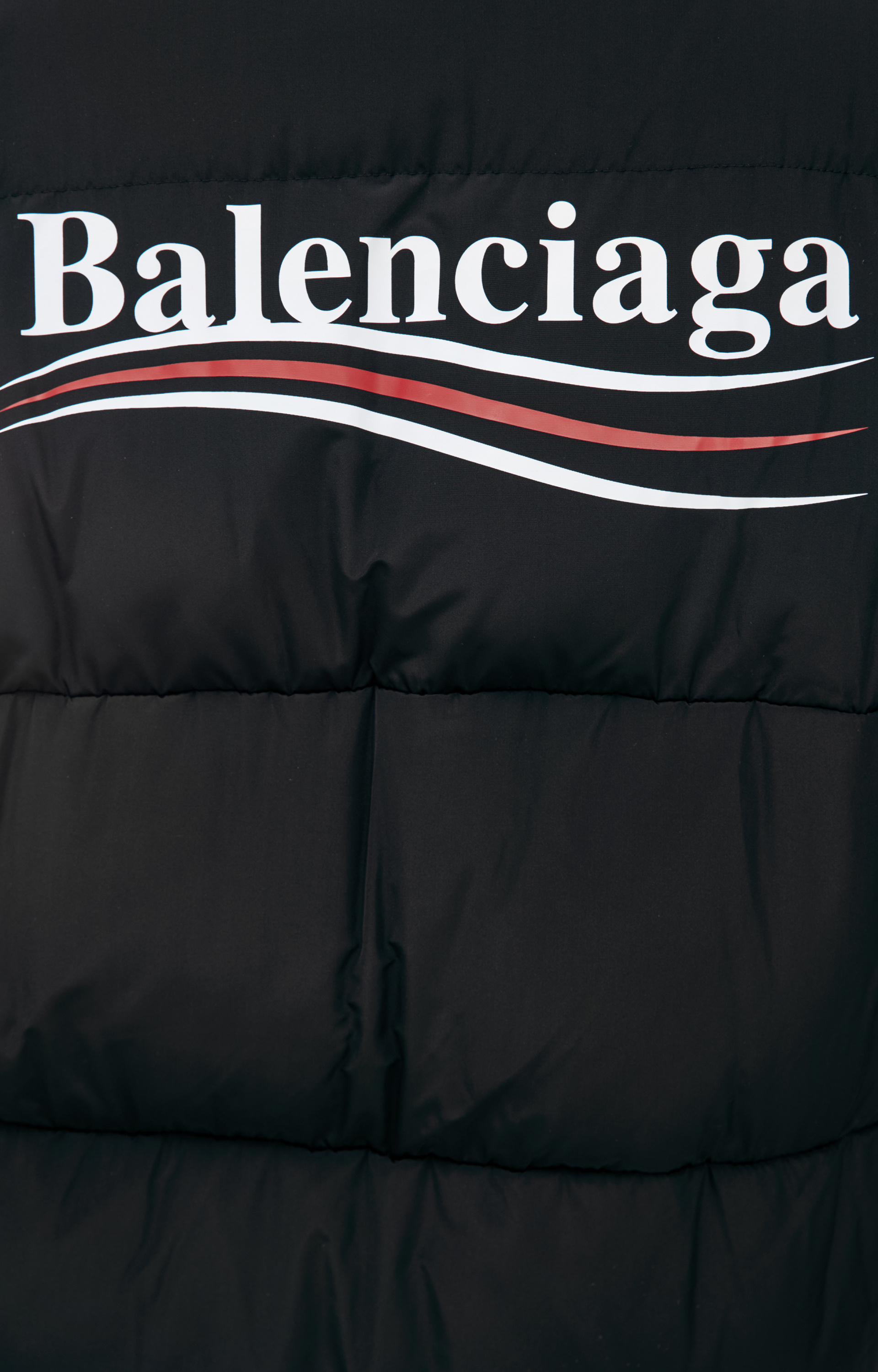 Balenciaga Оверсайз пуховик с логотипом