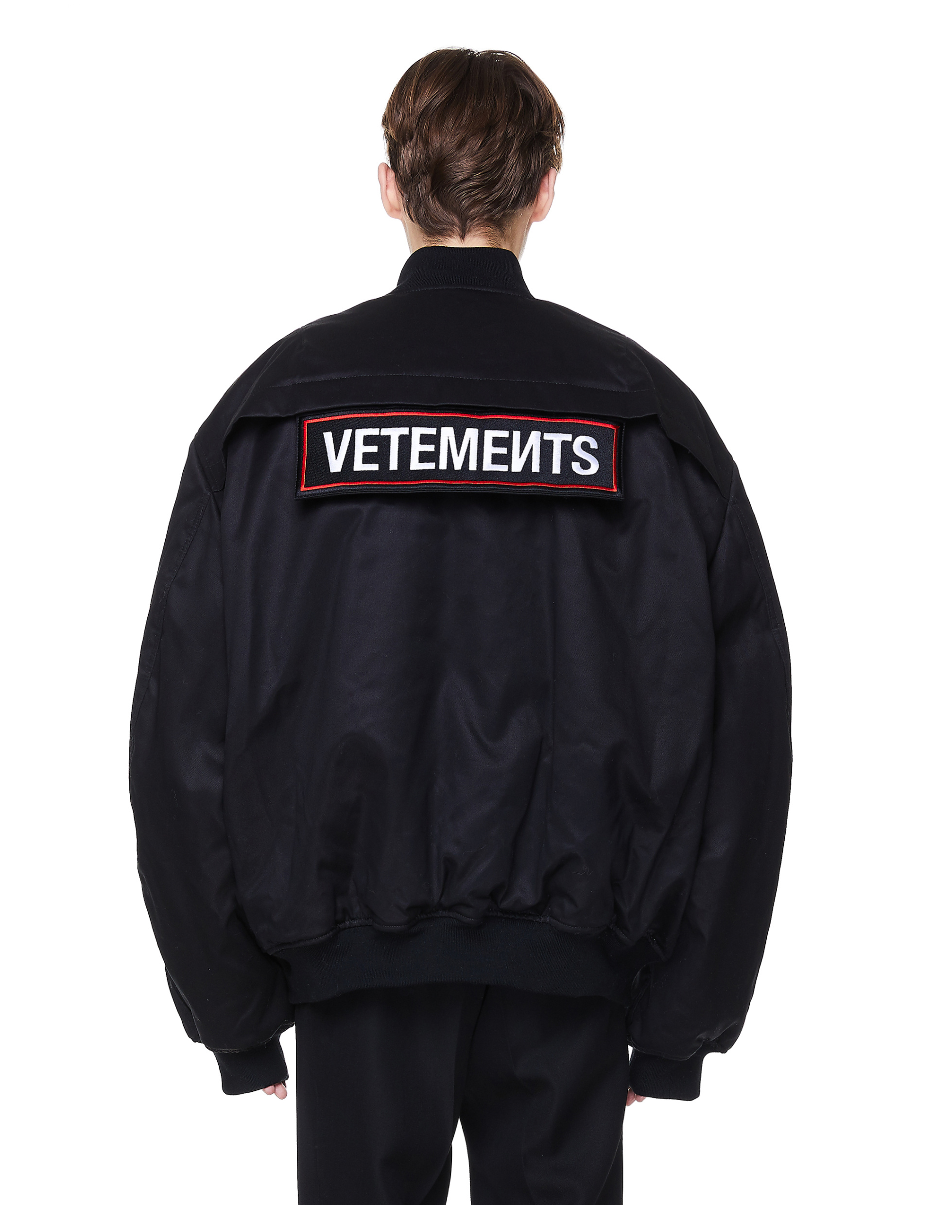 VETEMENTS Полицейский бомбер из хлопка