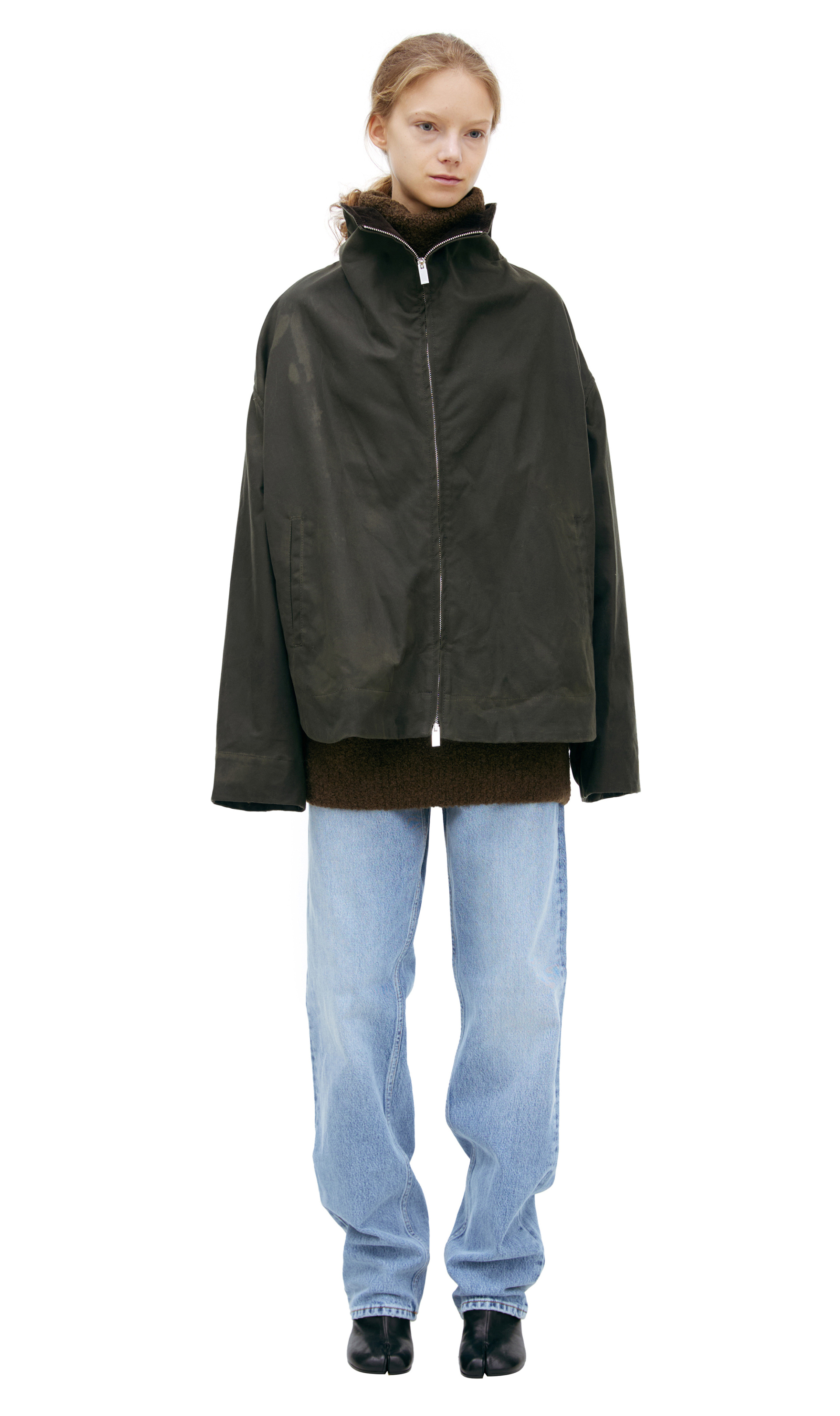 TOTEME Хаки куртка на молнии