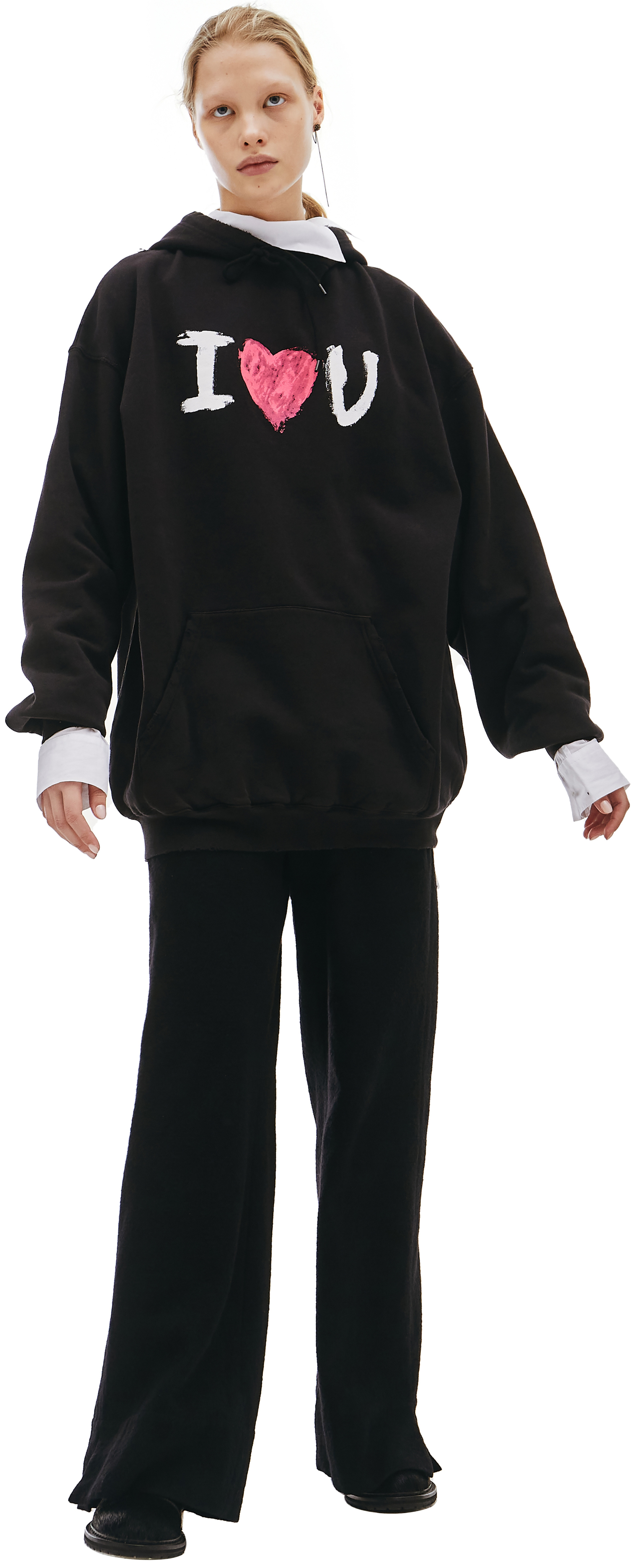 Balenciaga Худи с принтом I Love U