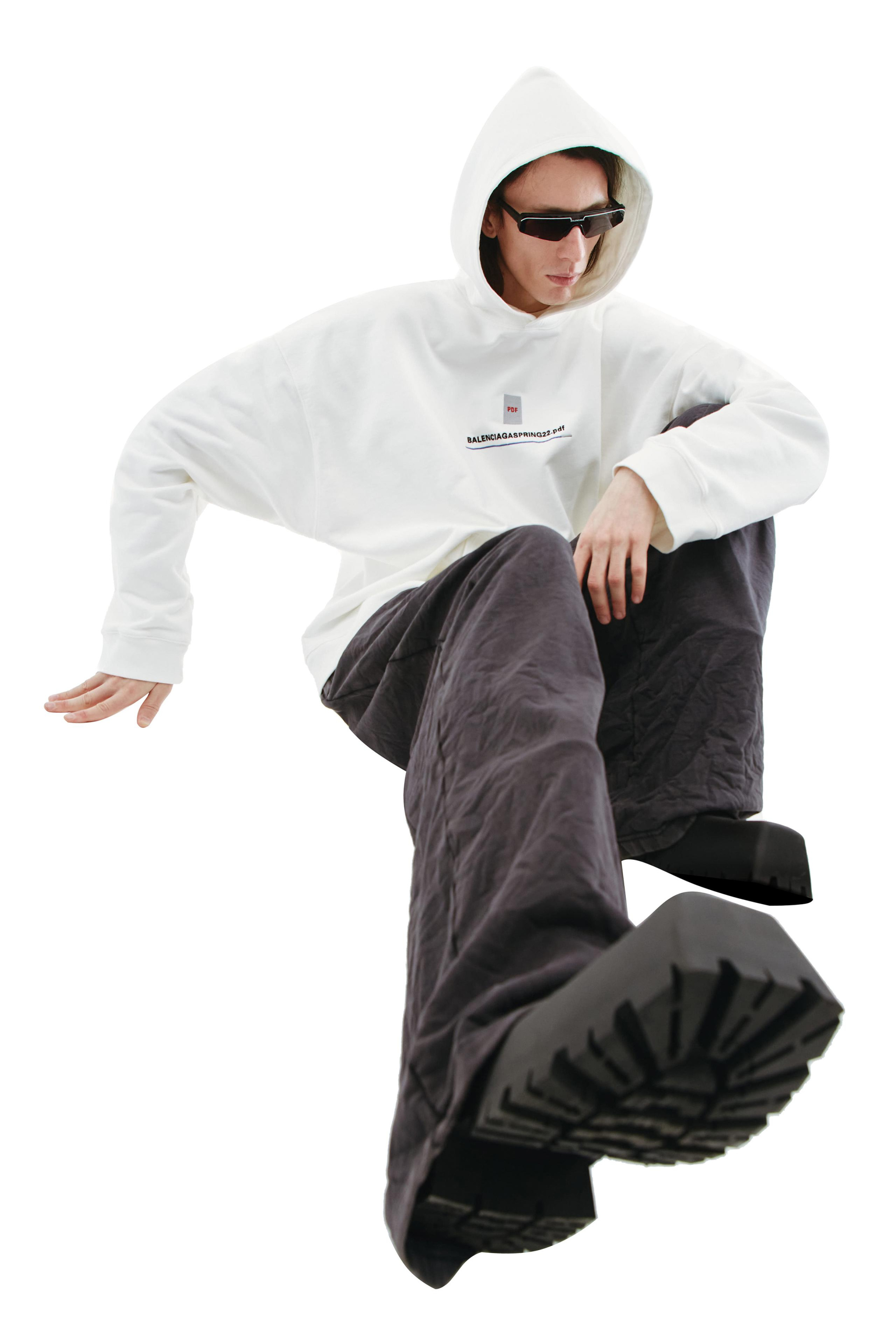 Balenciaga Широкие брюки с мятым эффектом