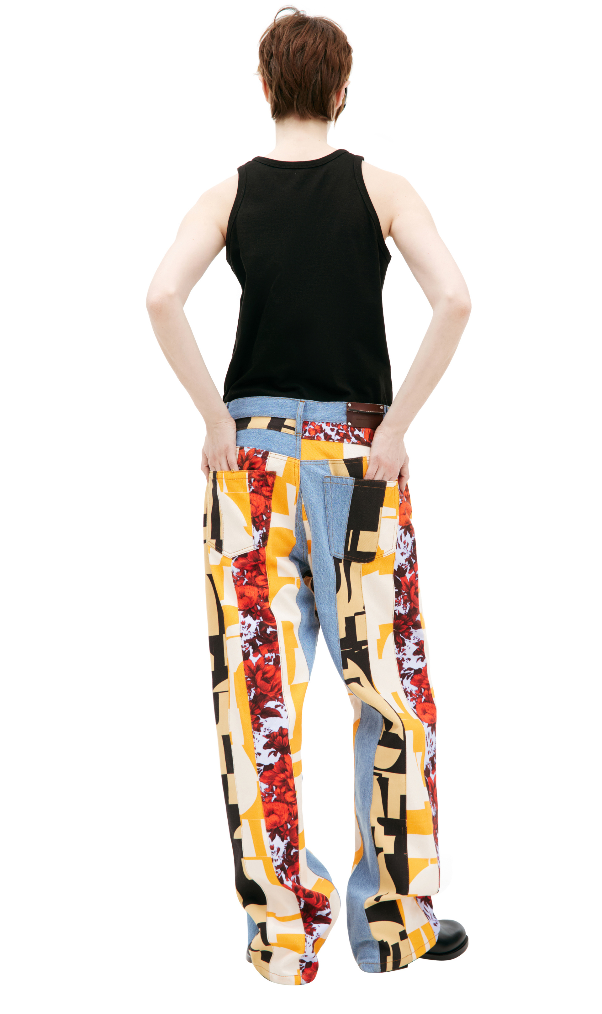 Dries Van Noten Джинсы в стиле пэтчворк