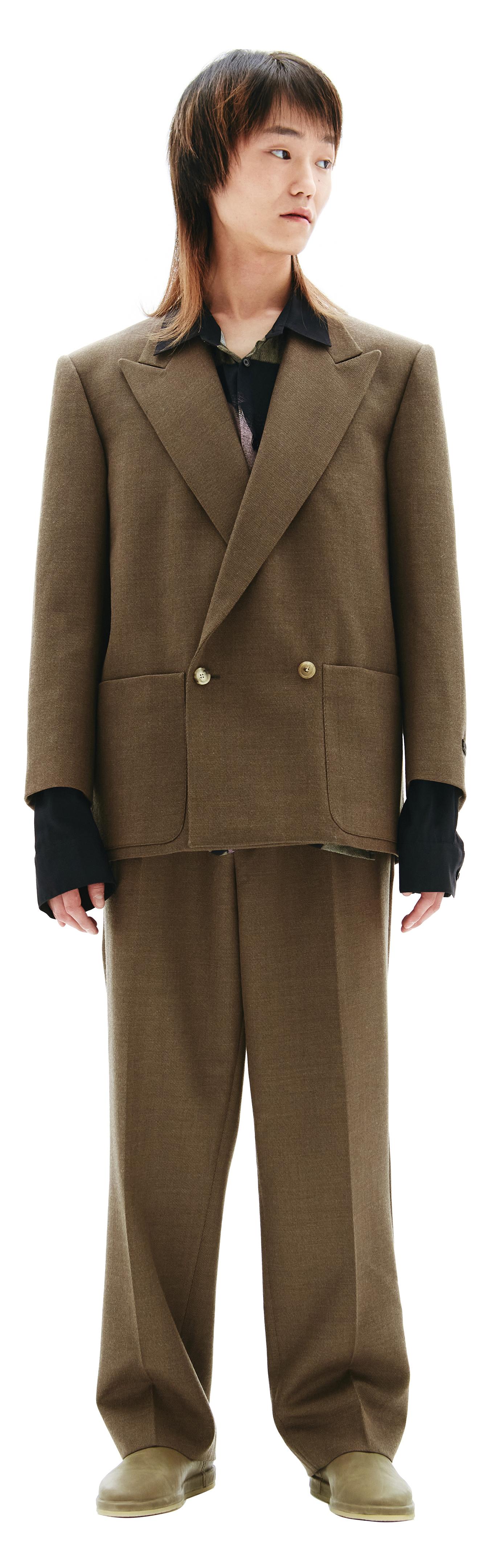 Fear of God Коричневый двубортный пиджак