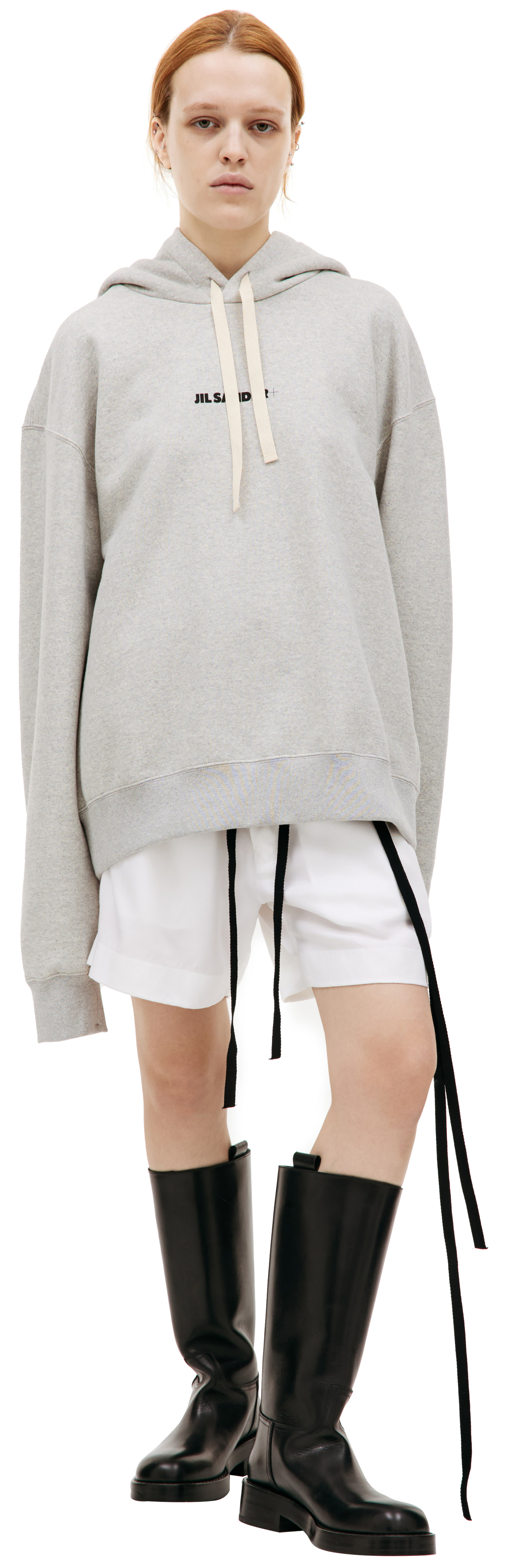 Jil Sander Оверсайз худи с логотипом