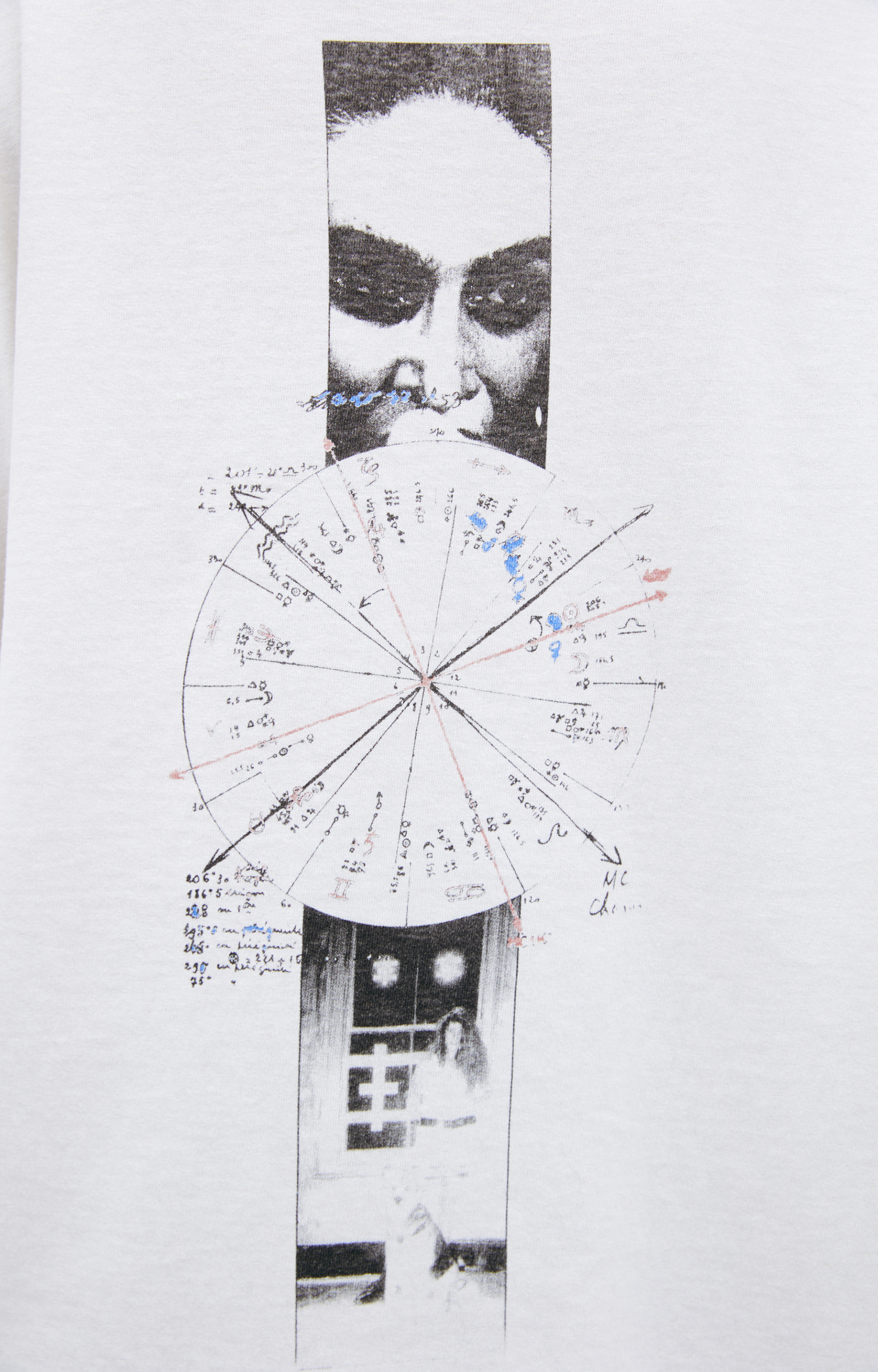 Enfants Riches Déprimés Белый лонгслив с принтом