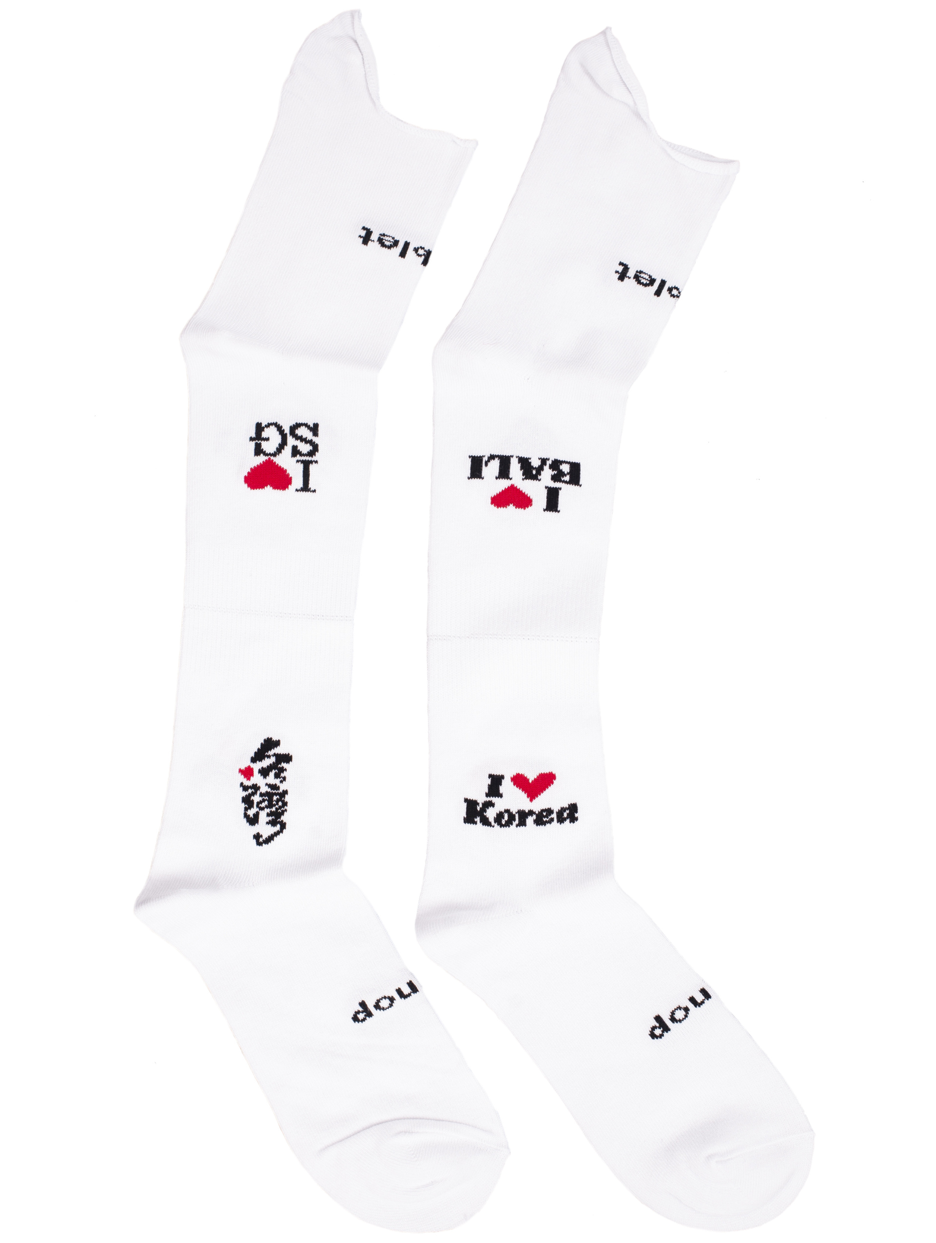 Doublet Комплект из 3-х белых носков разной длины