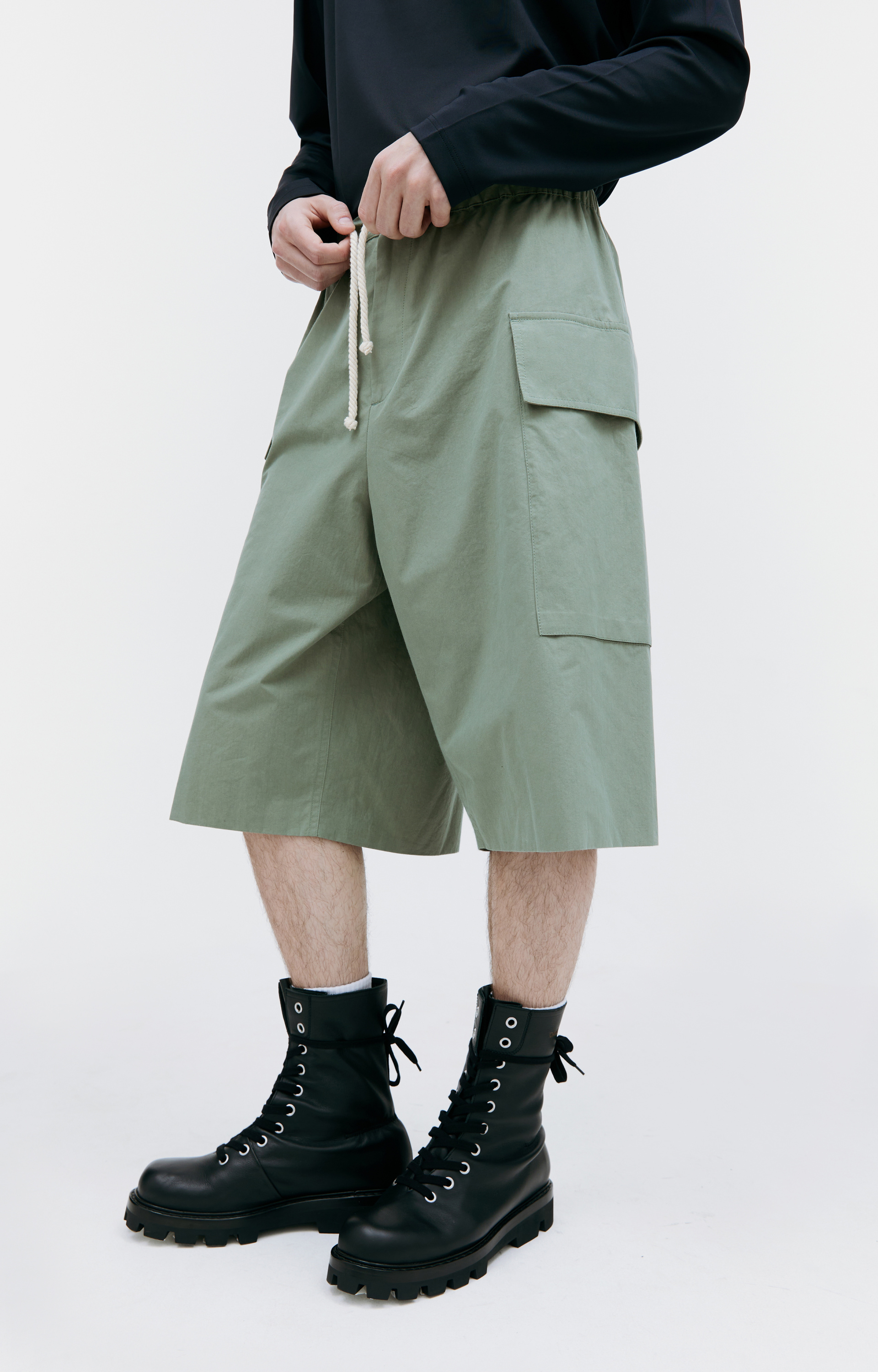 Jil Sander Широкие шорты с карманами