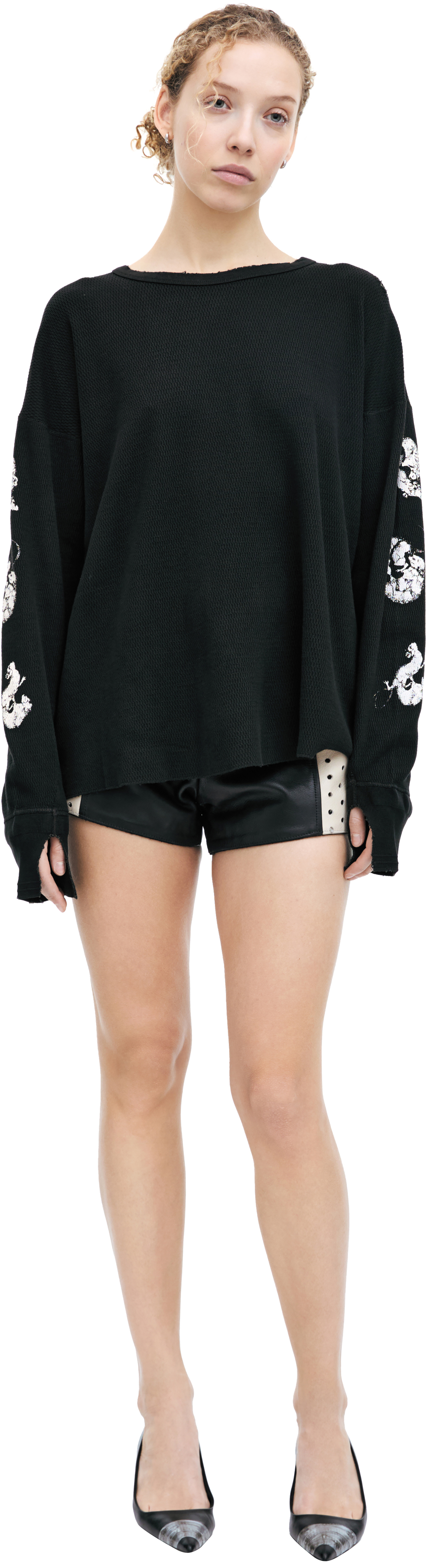 Enfants Riches Déprimés Лонгслив с вышивкой на рукавах