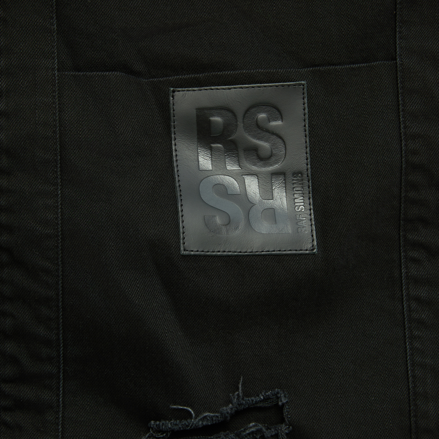Raf Simons Рваная сумка шоппер с логотипом