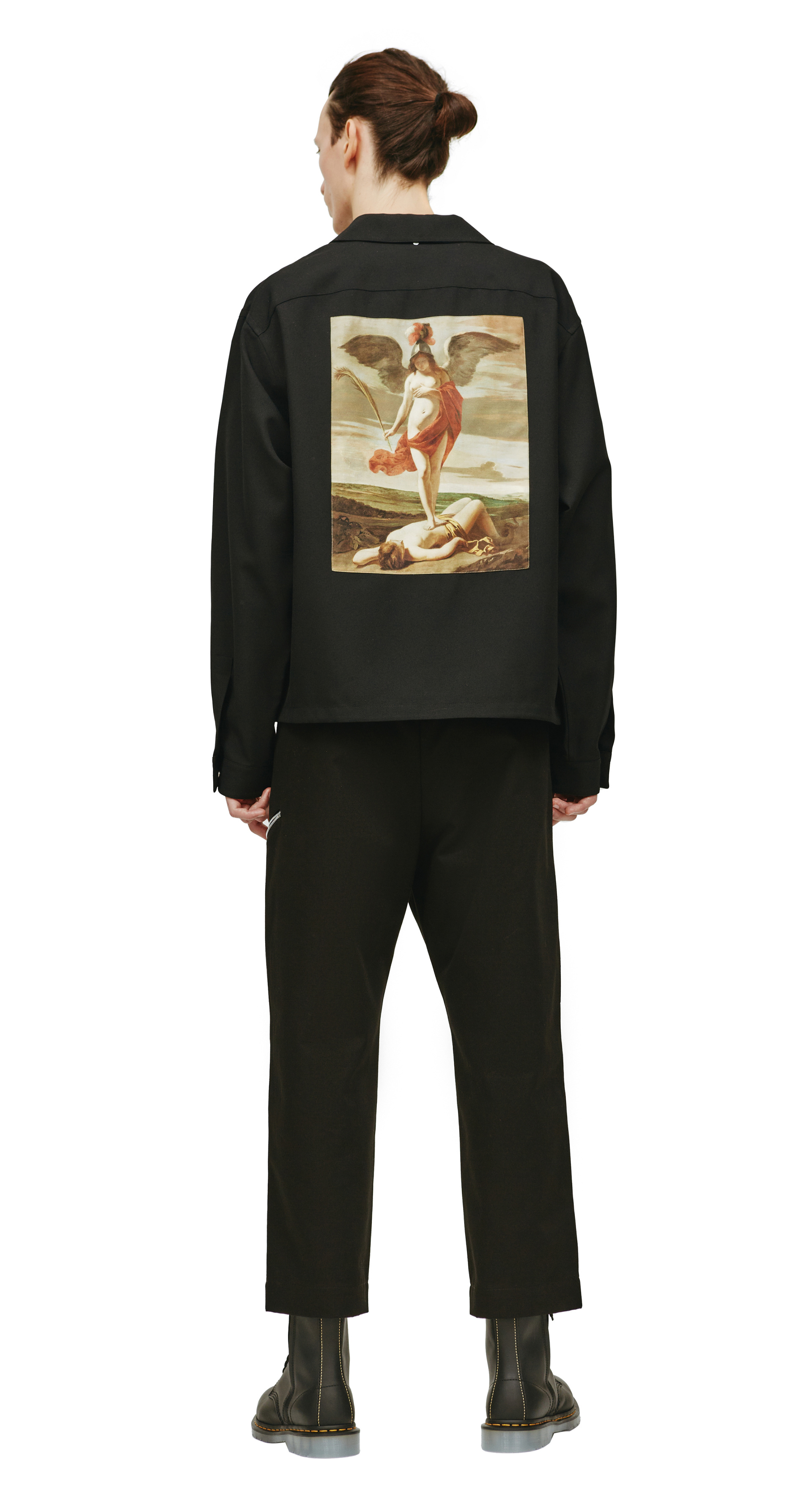 OAMC Рубашка OAMC x Louvre с шелковым патчем