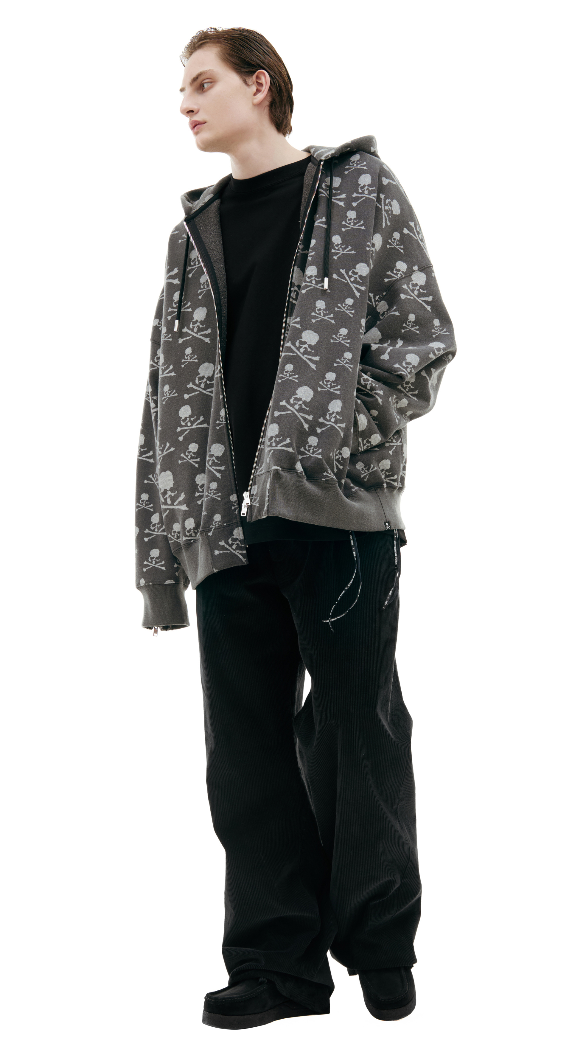 Mastermind WORLD Серое худи на молнии