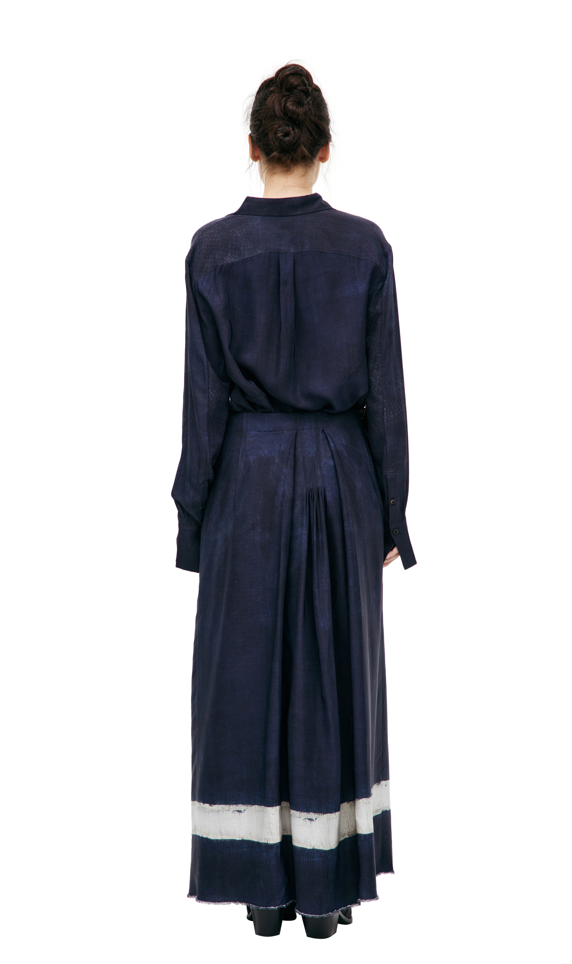 Ziggy Chen Шелковая юбка макси