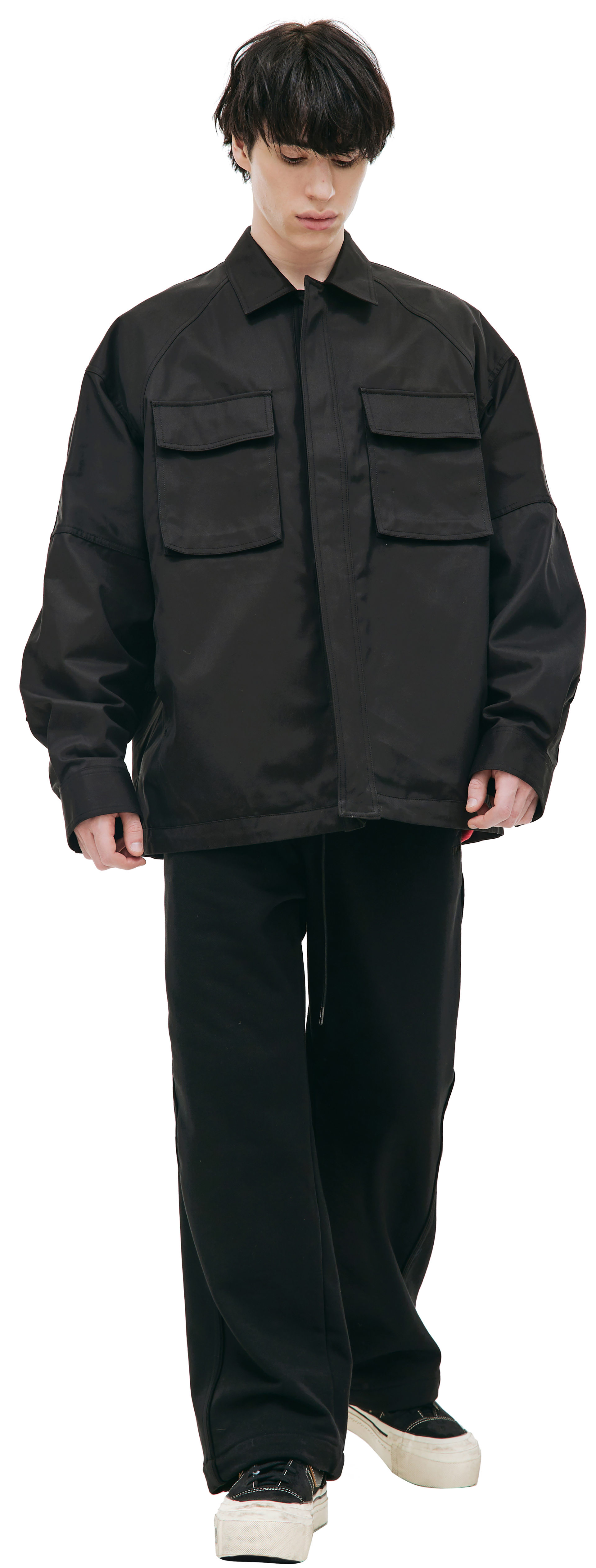 Juun.J Черная куртка с накладными карманами