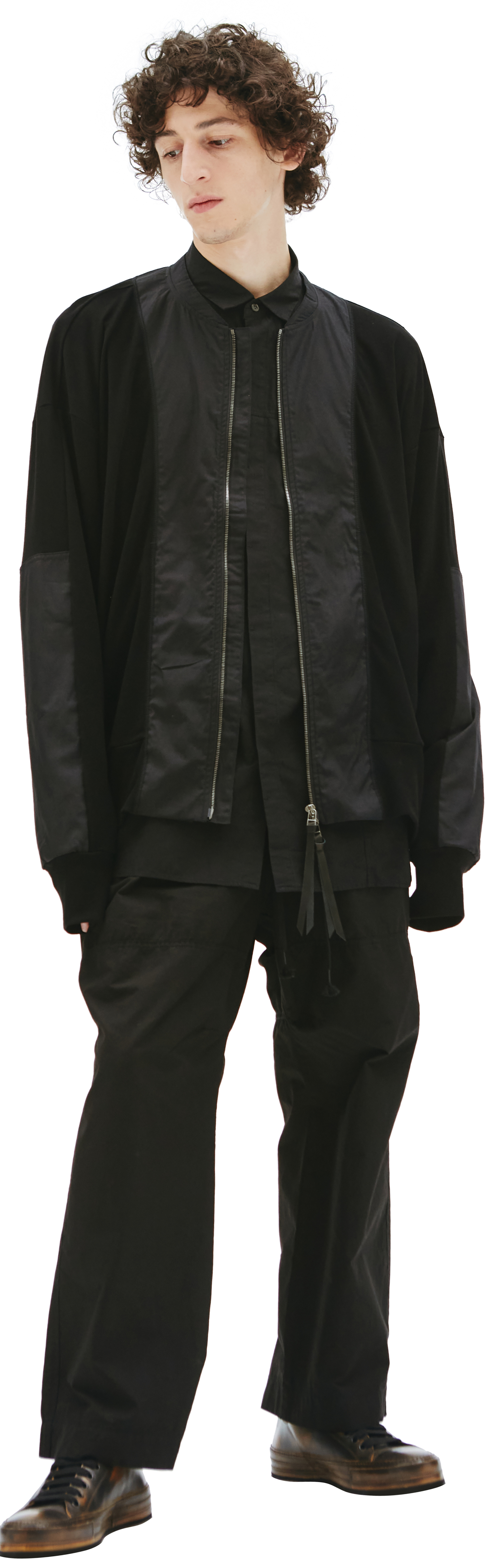 The Viridi-Anne Комбинированный кардиган на молнии