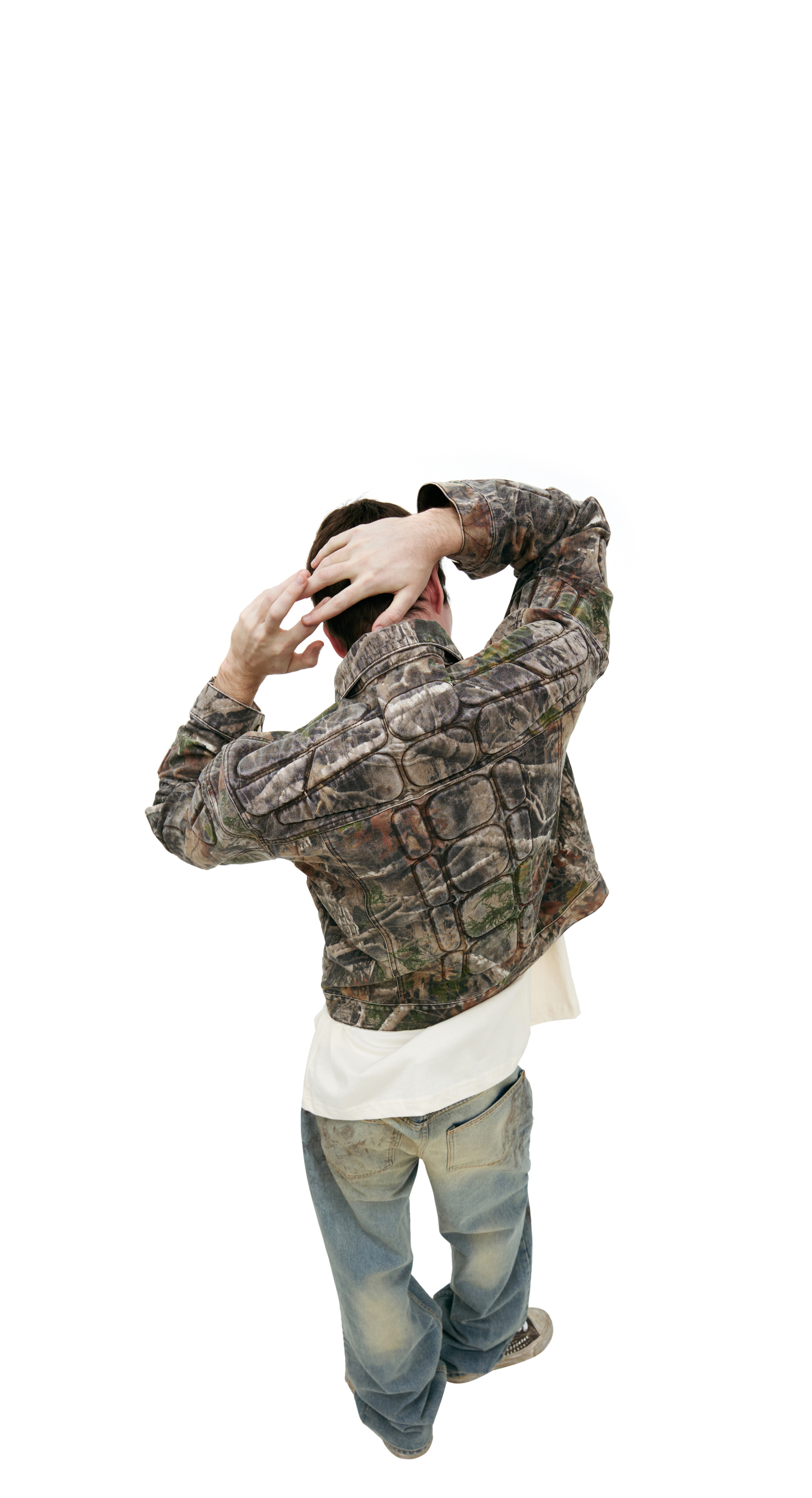 Satoshi Nakamoto Джинсовая куртка с монопринтом