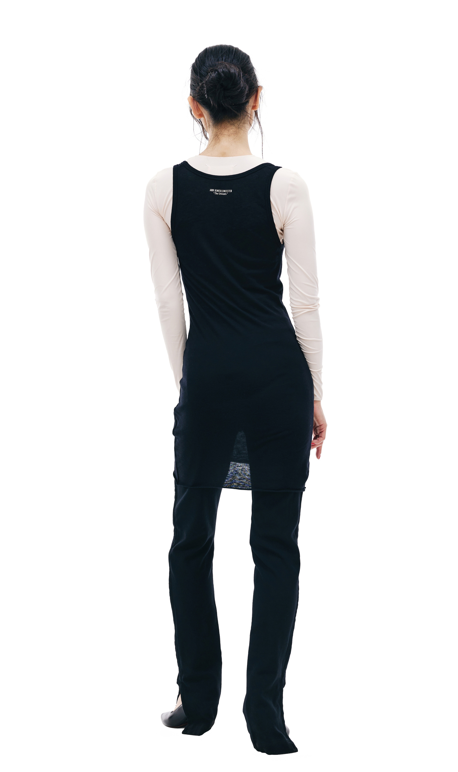Ann Demeulemeester Майка с логотипами на спине