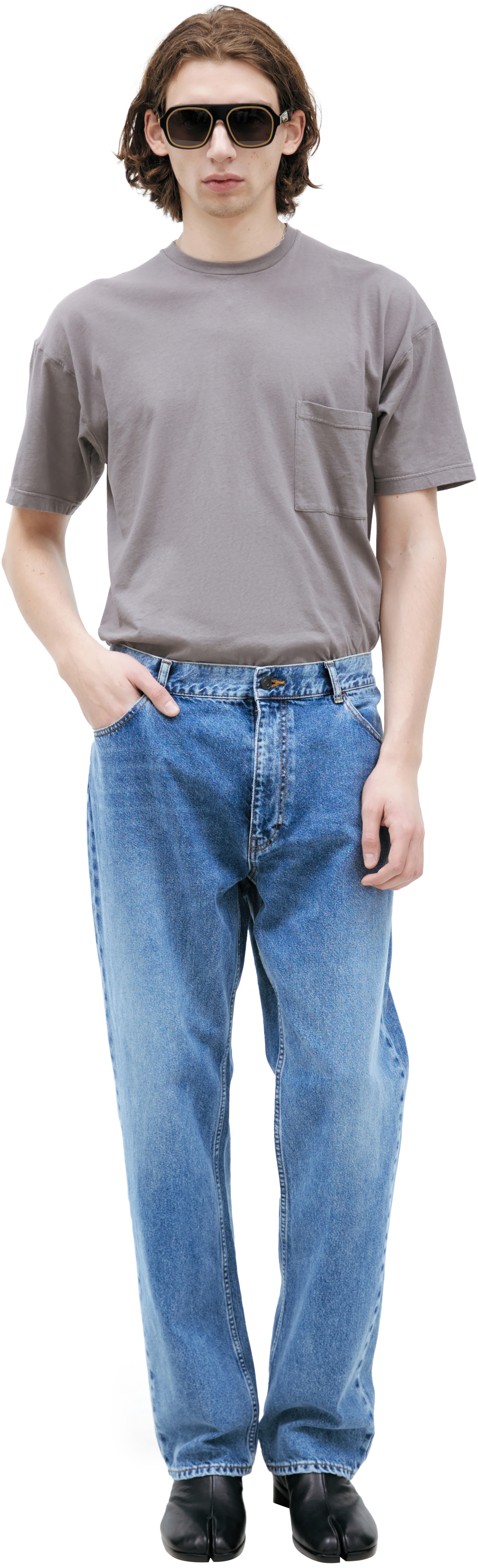 The Row Широкие джинсы из хлопка