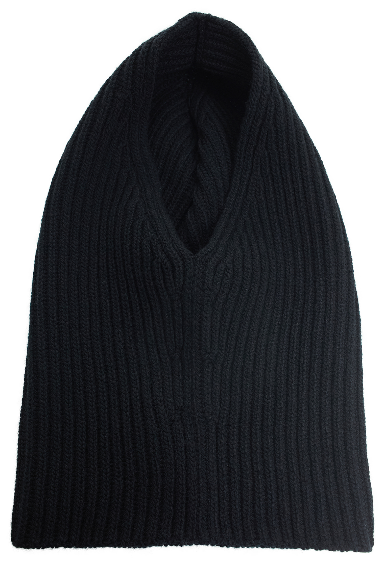 Jil Sander Черный капор из шерсти