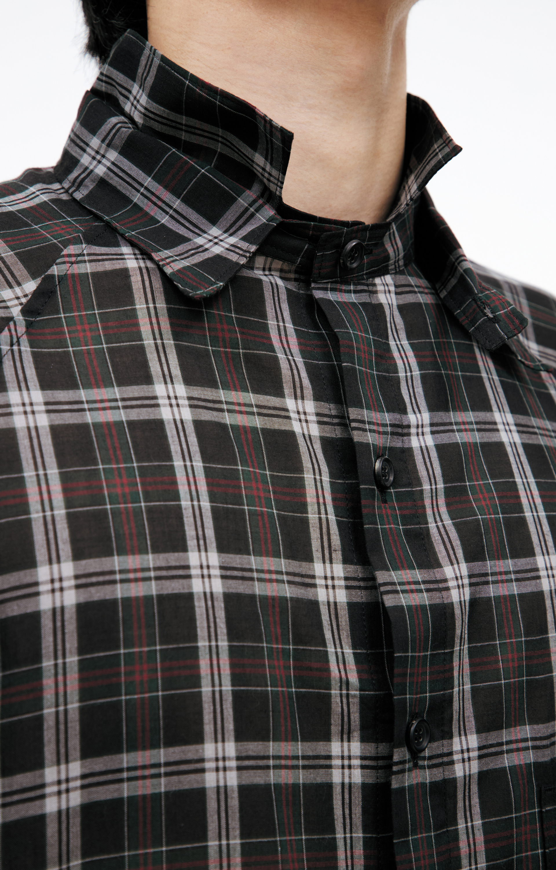 Yohji Yamamoto Рубашка в клетку