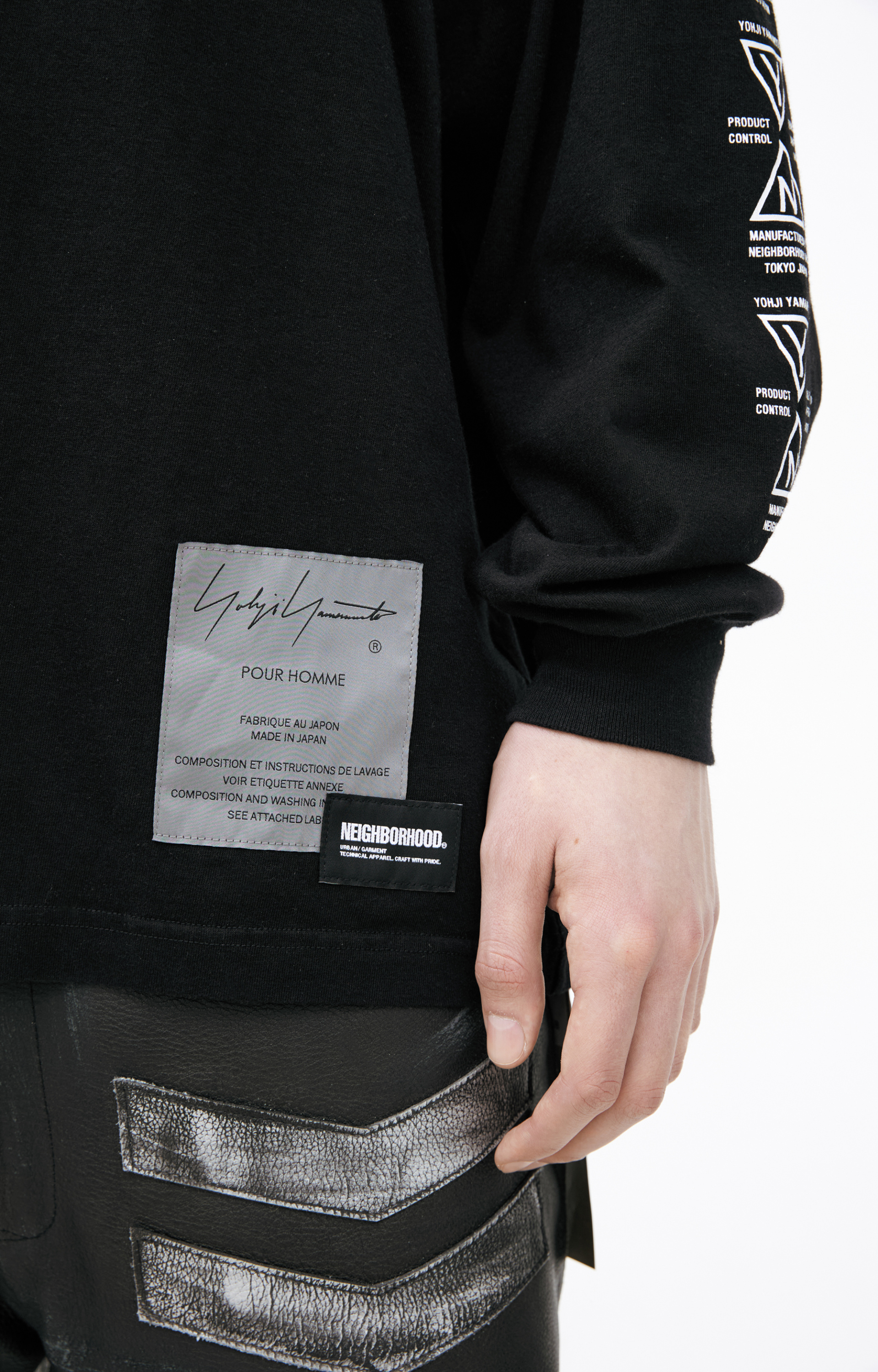 Yohji Yamamoto лонгслив Yohji Yamamoto х neighborhood