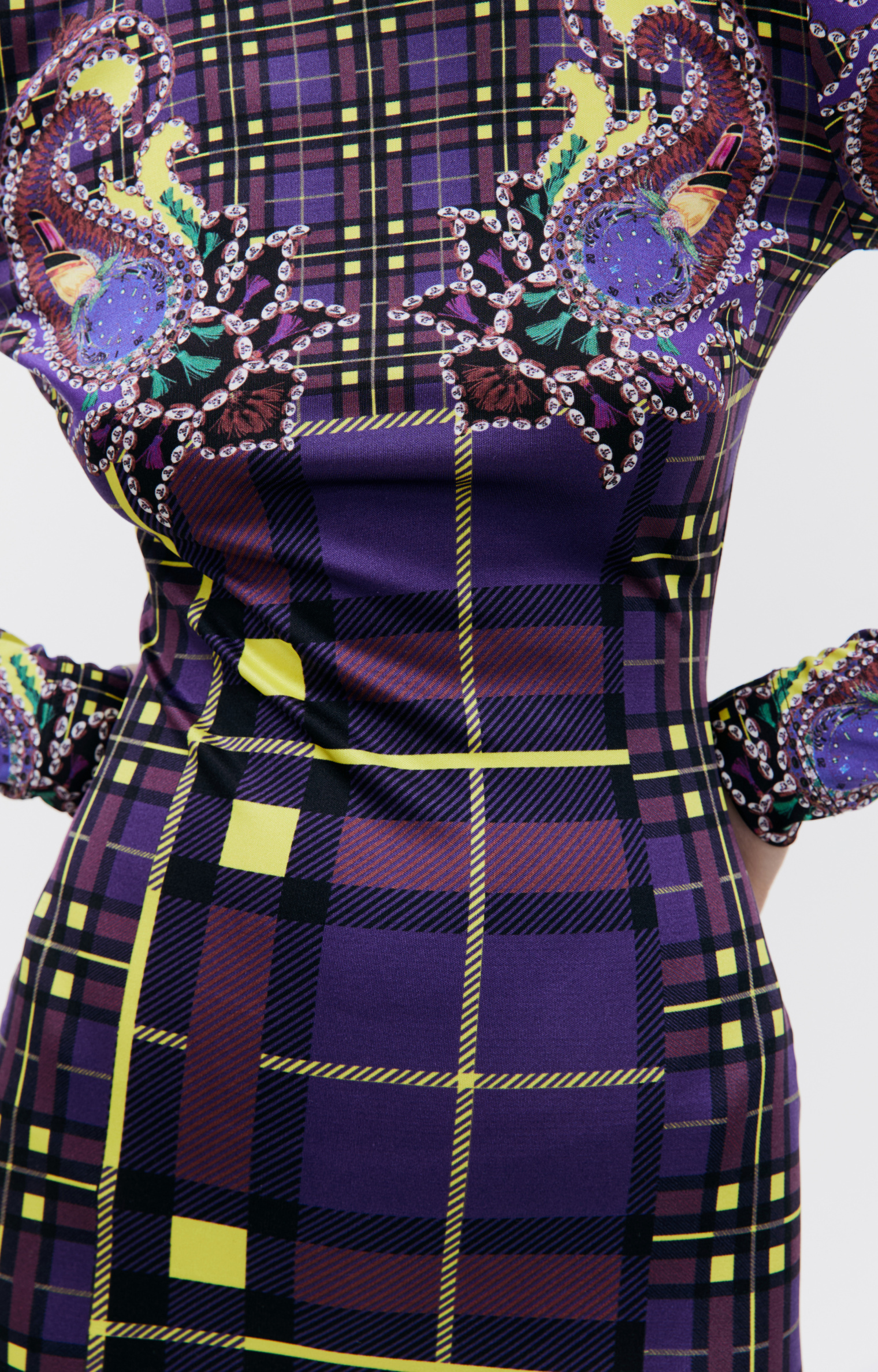 Mary Katrantzou Шелковое платье с принтом