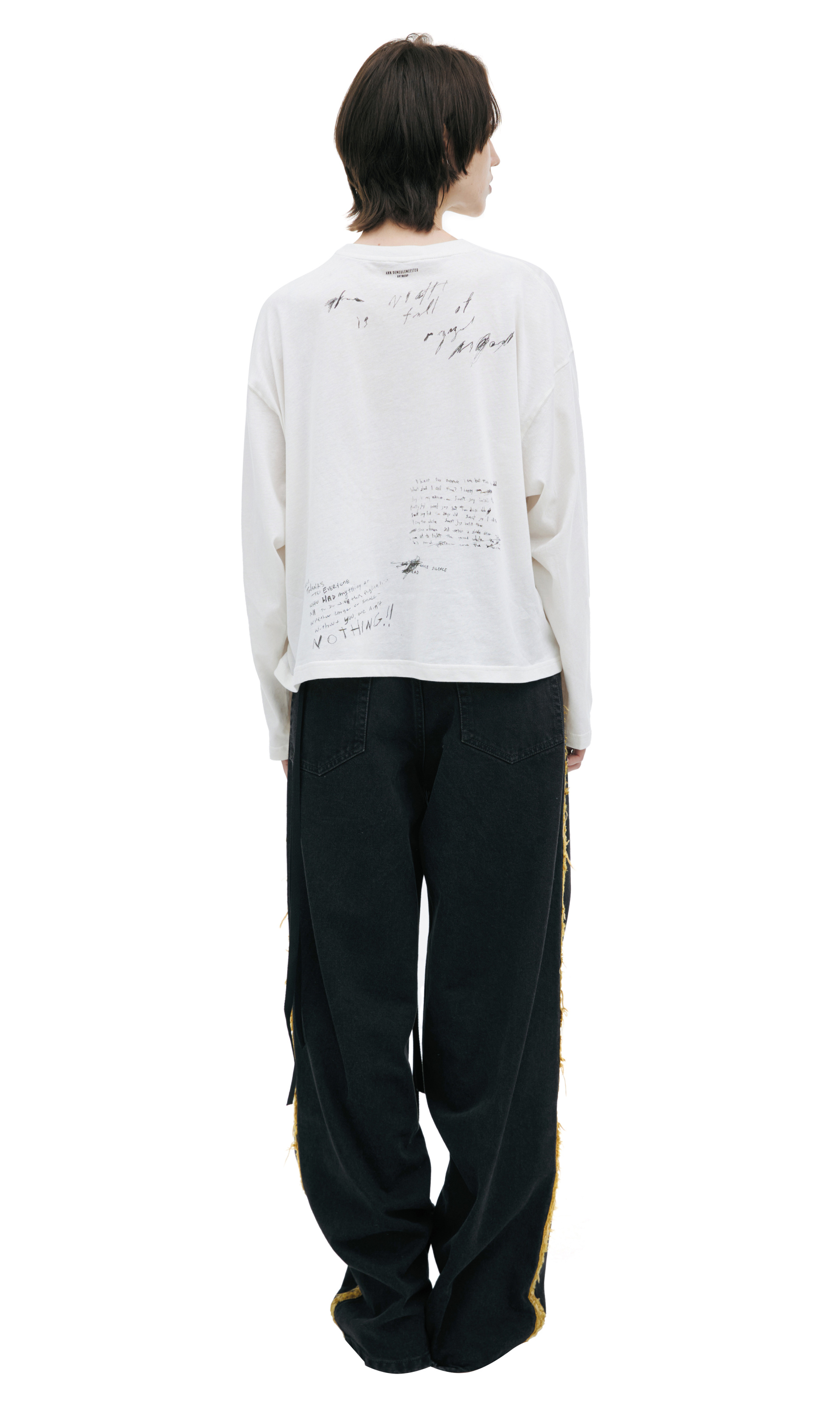 Ann Demeulemeester Лонгслив с абстрактным принтом