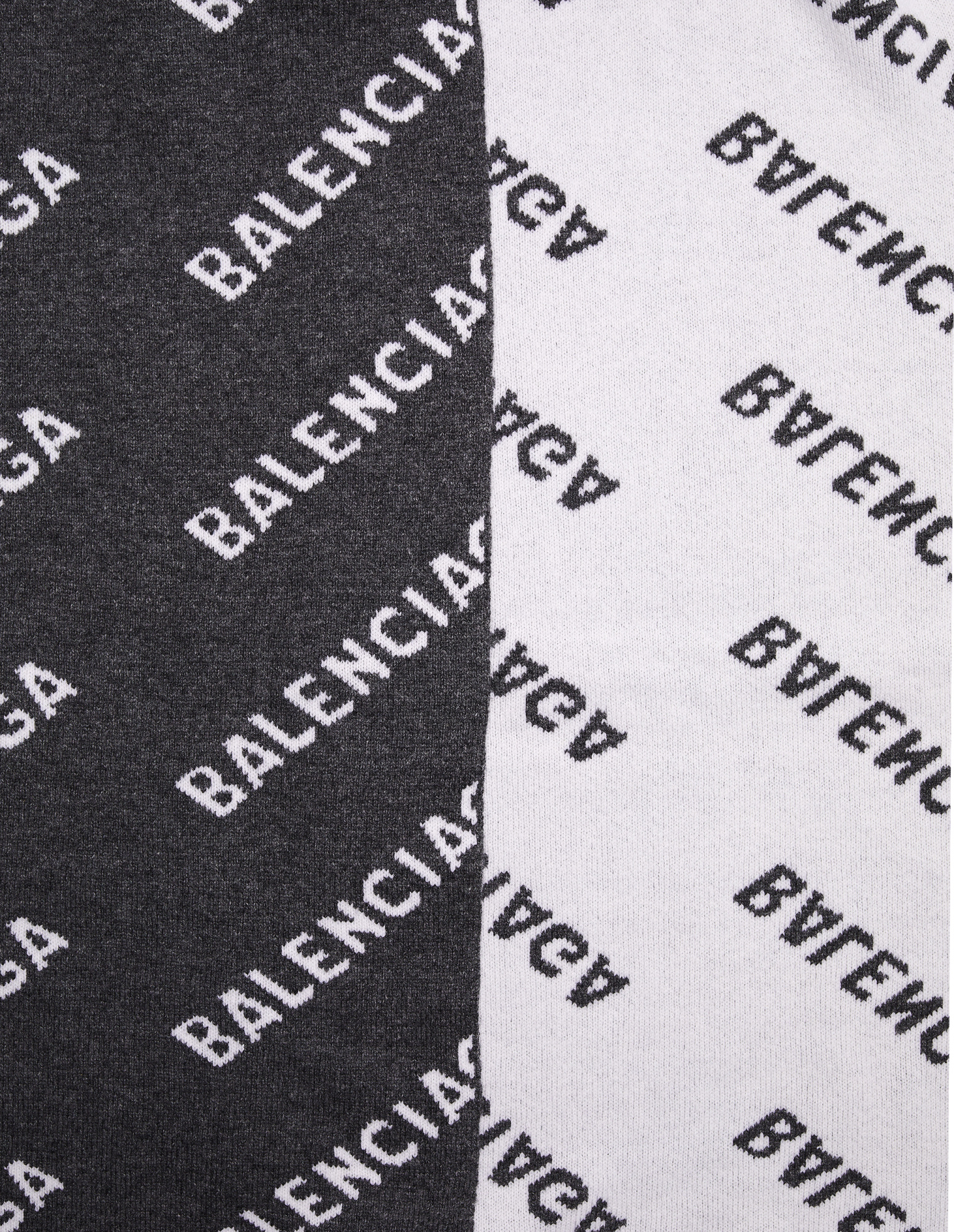 Balenciaga Шерстяной шарф 50/50 All Over Logo