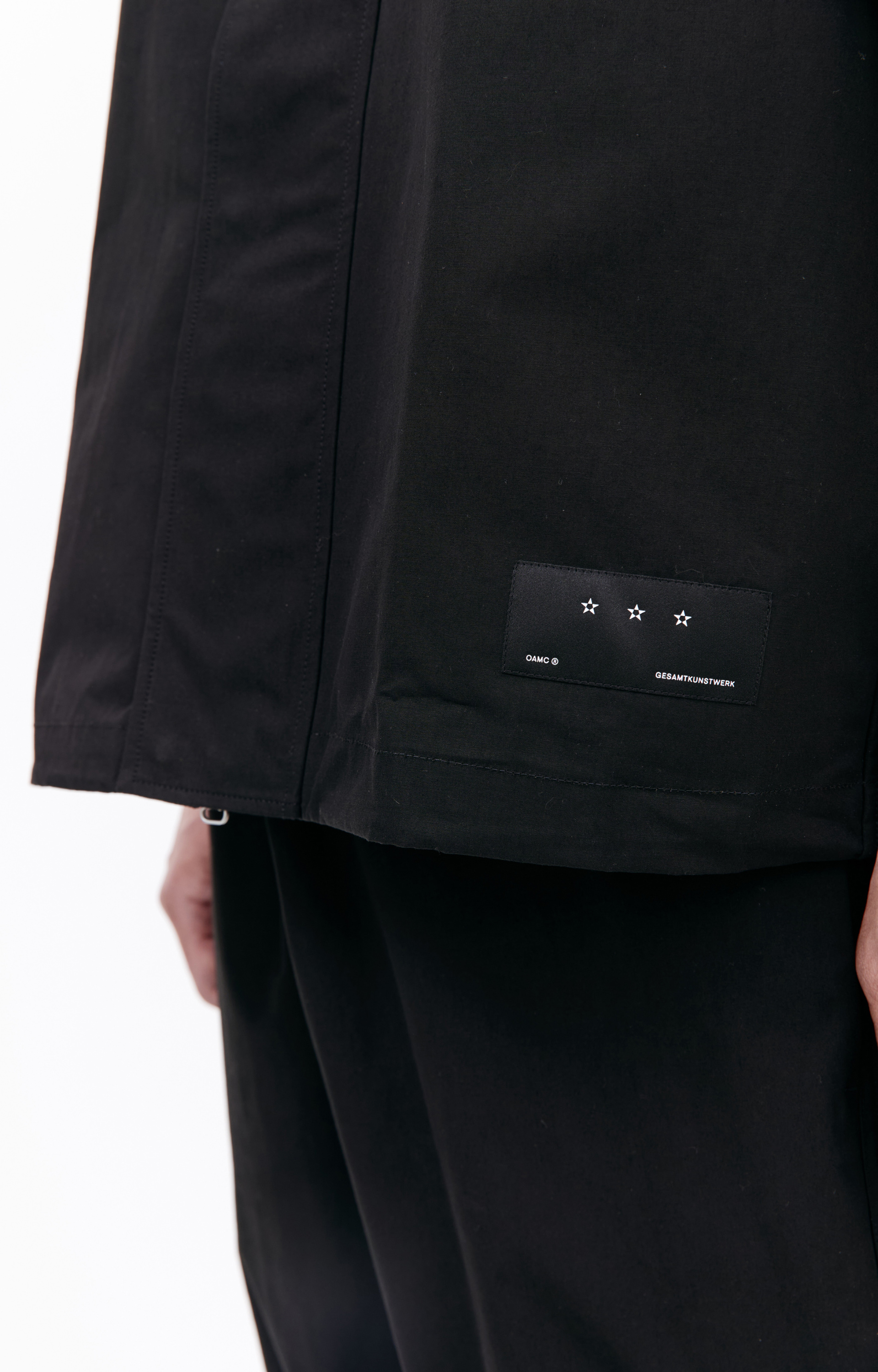 OAMC Черная рубашка с коротким рукавом