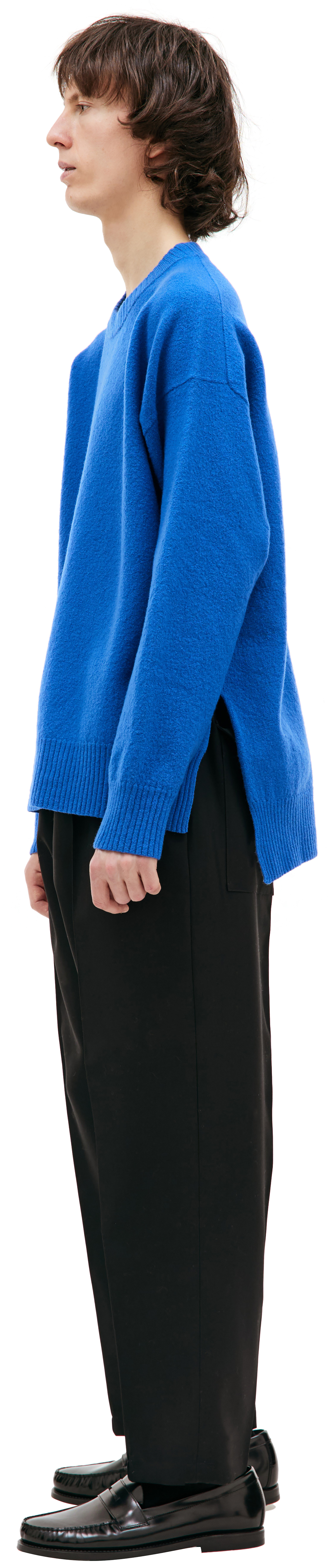 Jil Sander Шерстяной свитер с разрезами