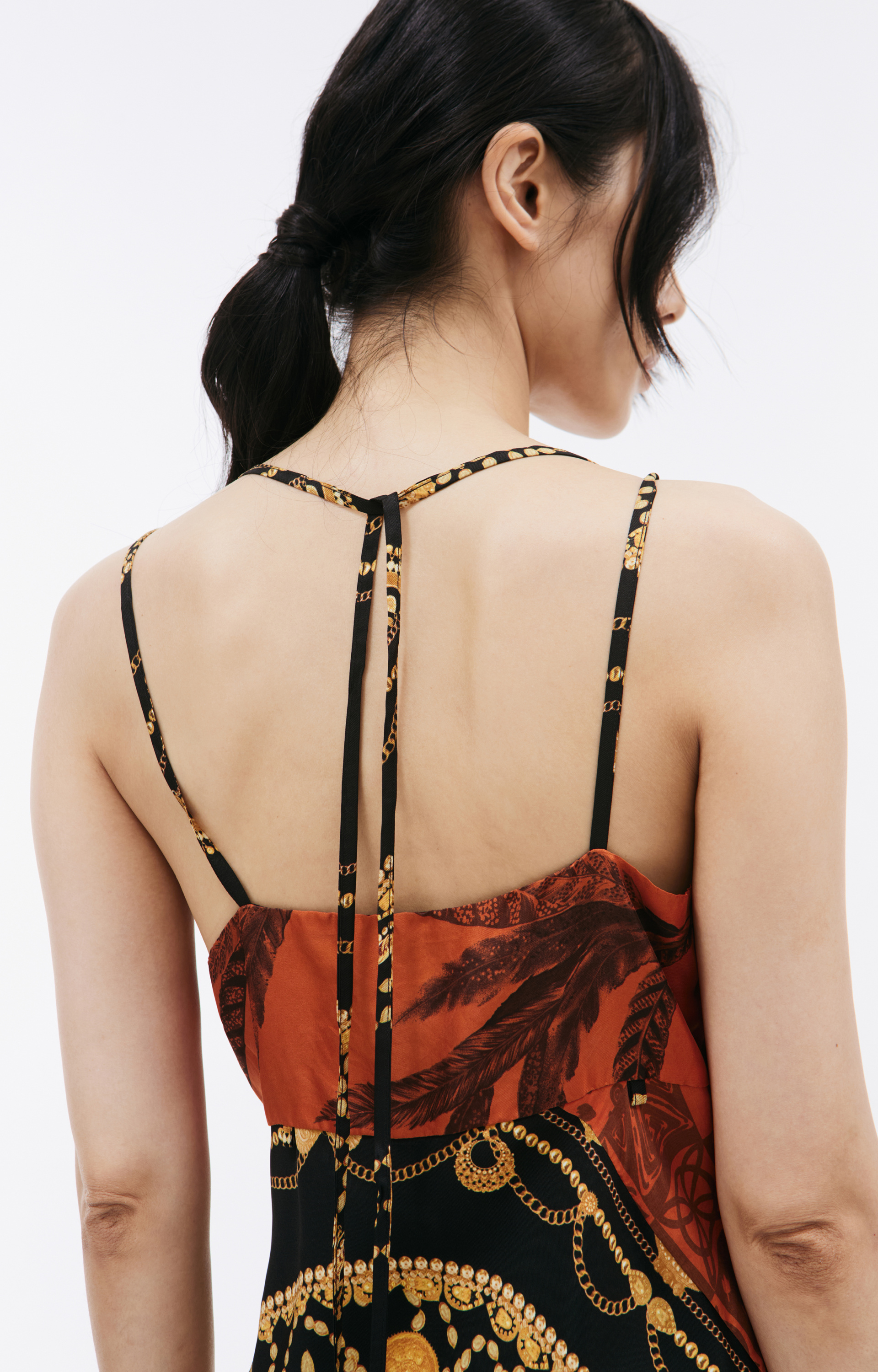 MARINE SERRE Платье миди с орнаментом