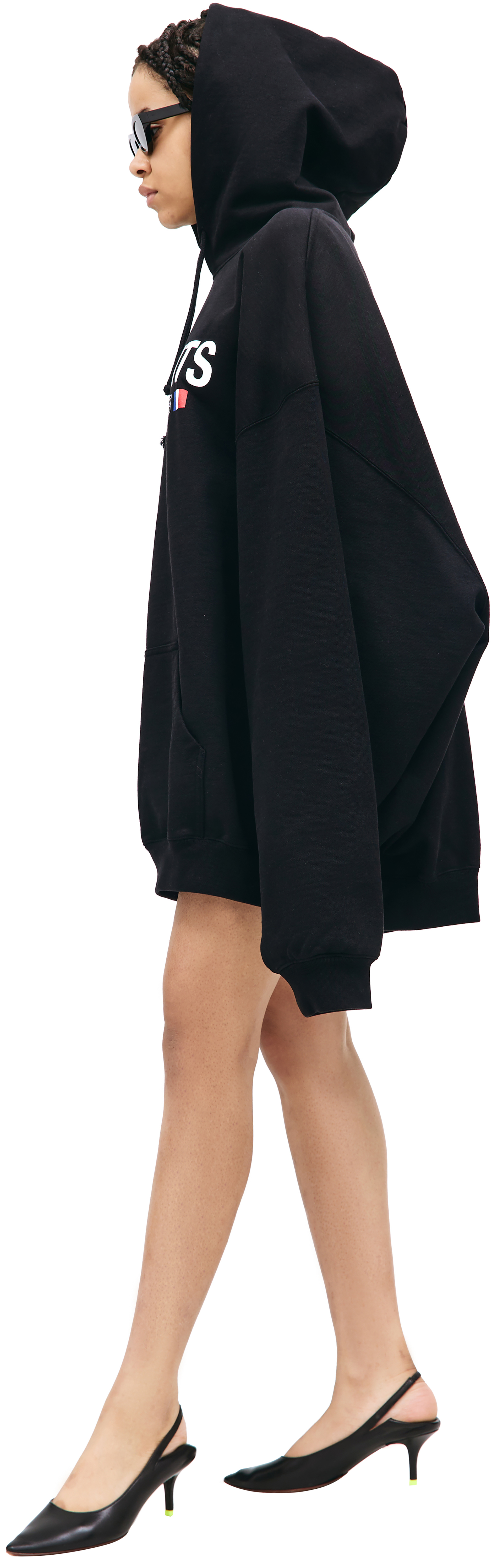 VETEMENTS Оверсайз худи с принтом