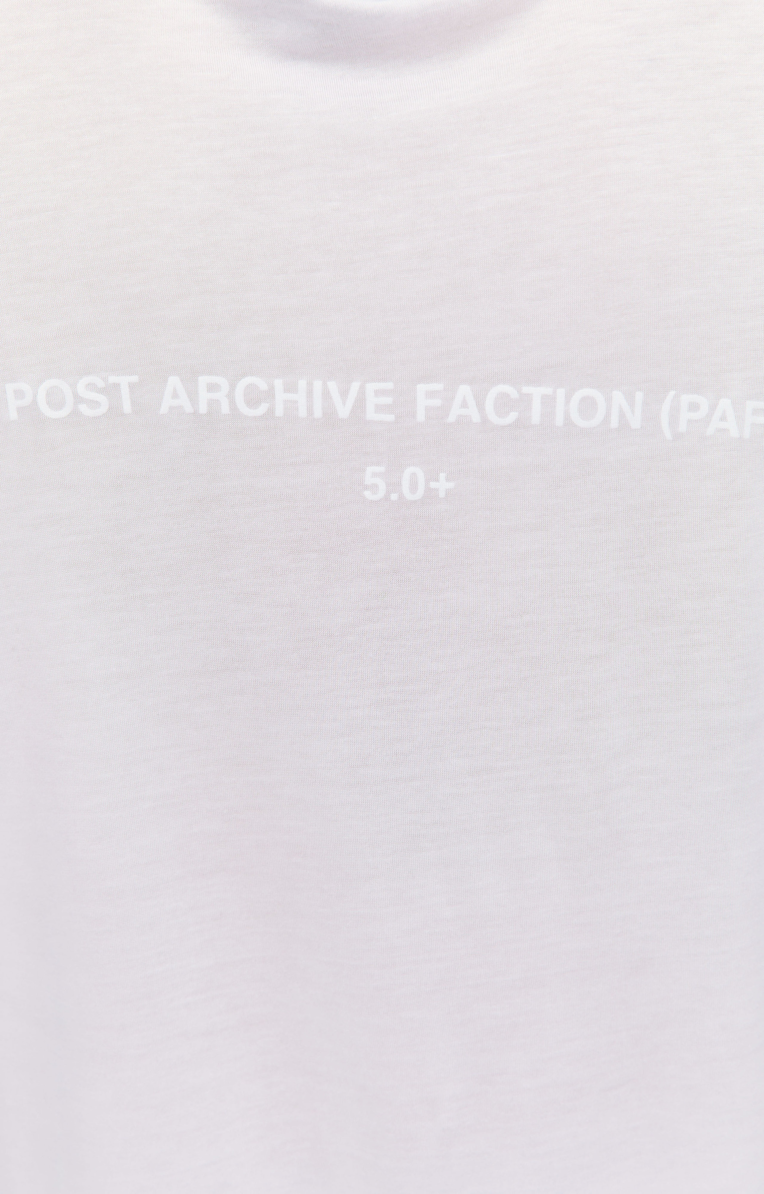 Post Archive Faction Белая футболка 5.0+ с логотипом