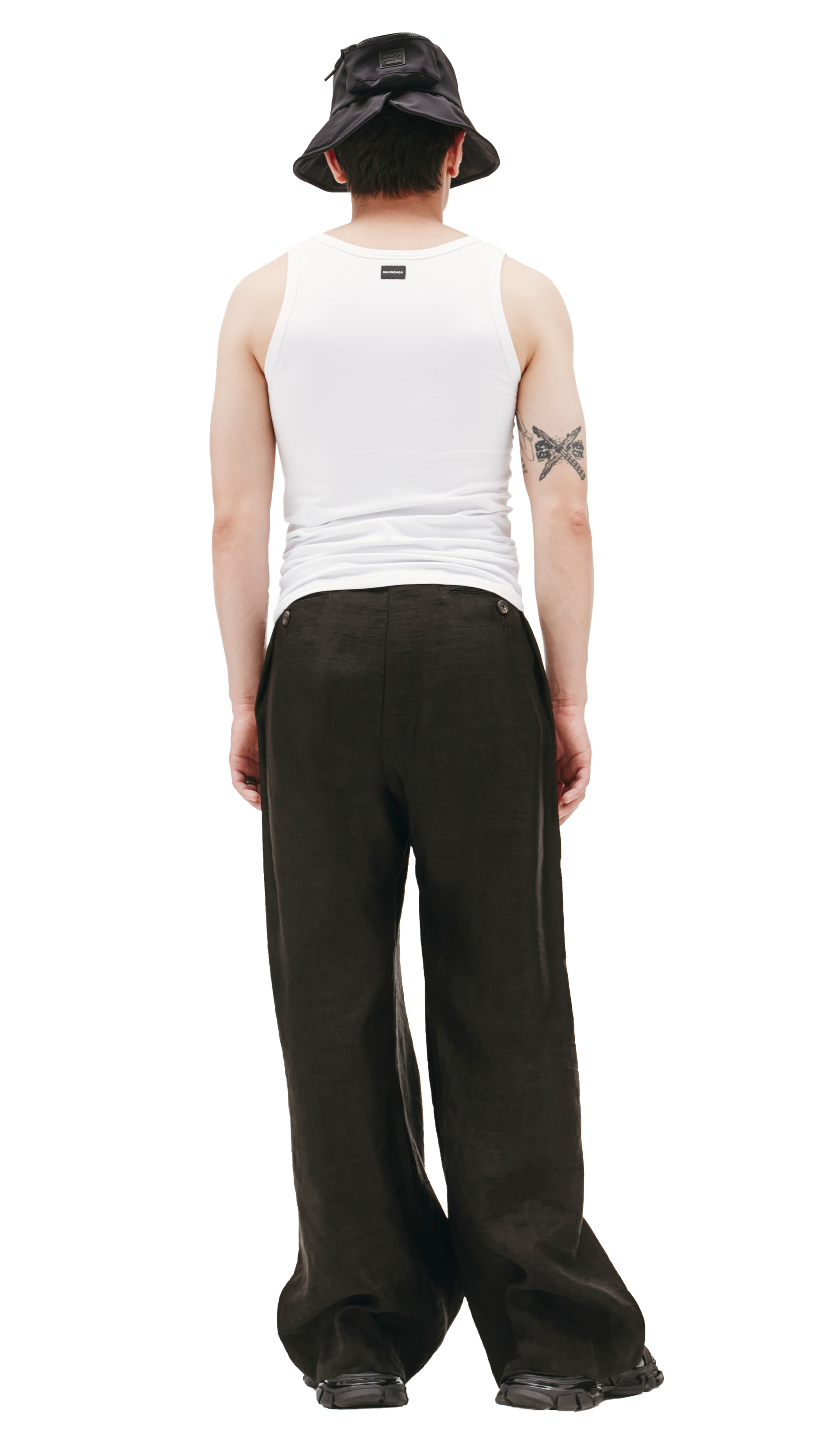 Balenciaga Белая майка из хлопка