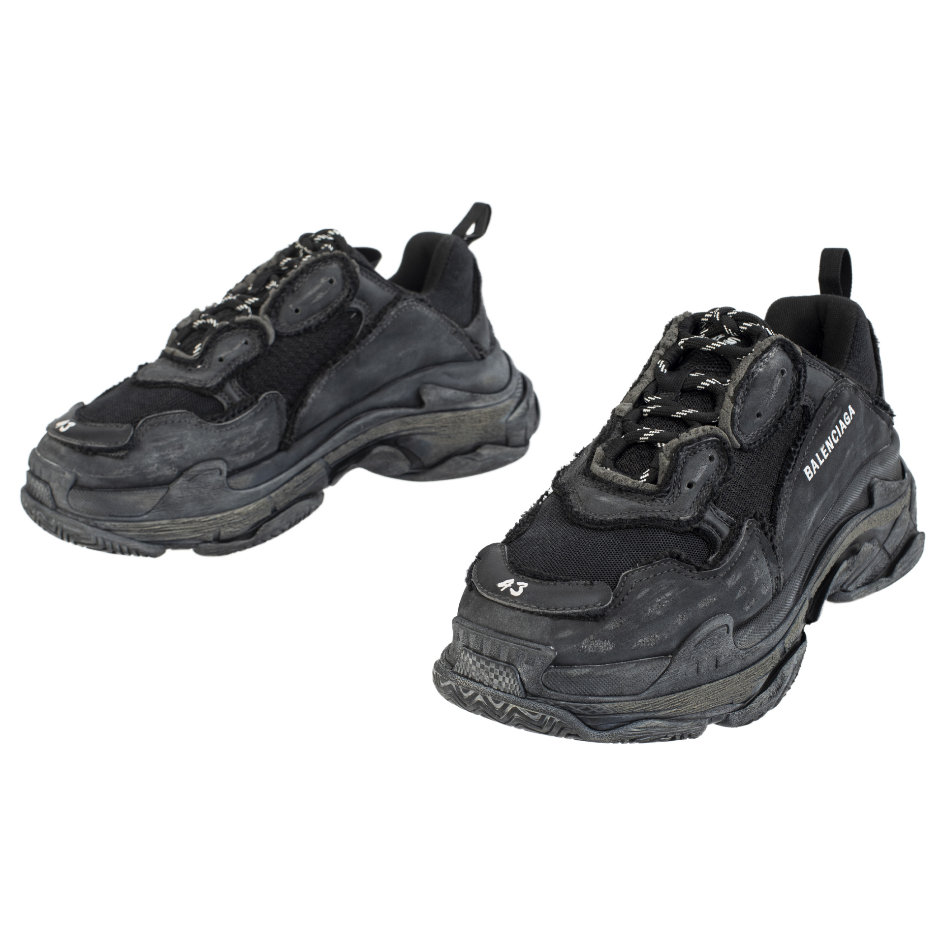 Balenciaga Черные кроссовки Triple S