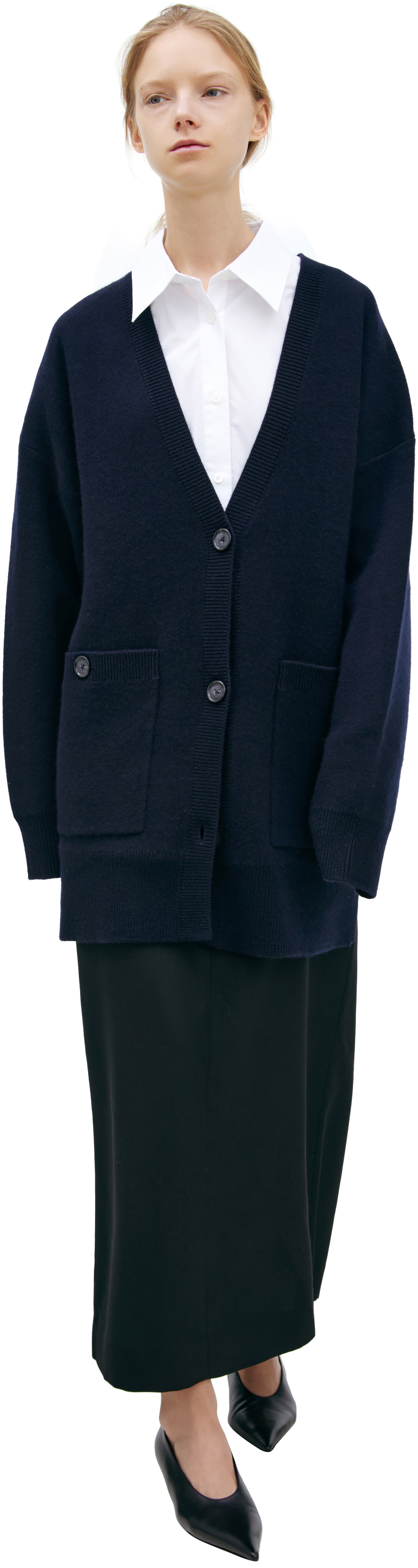 TOTEME Синий кардиган из кашемира