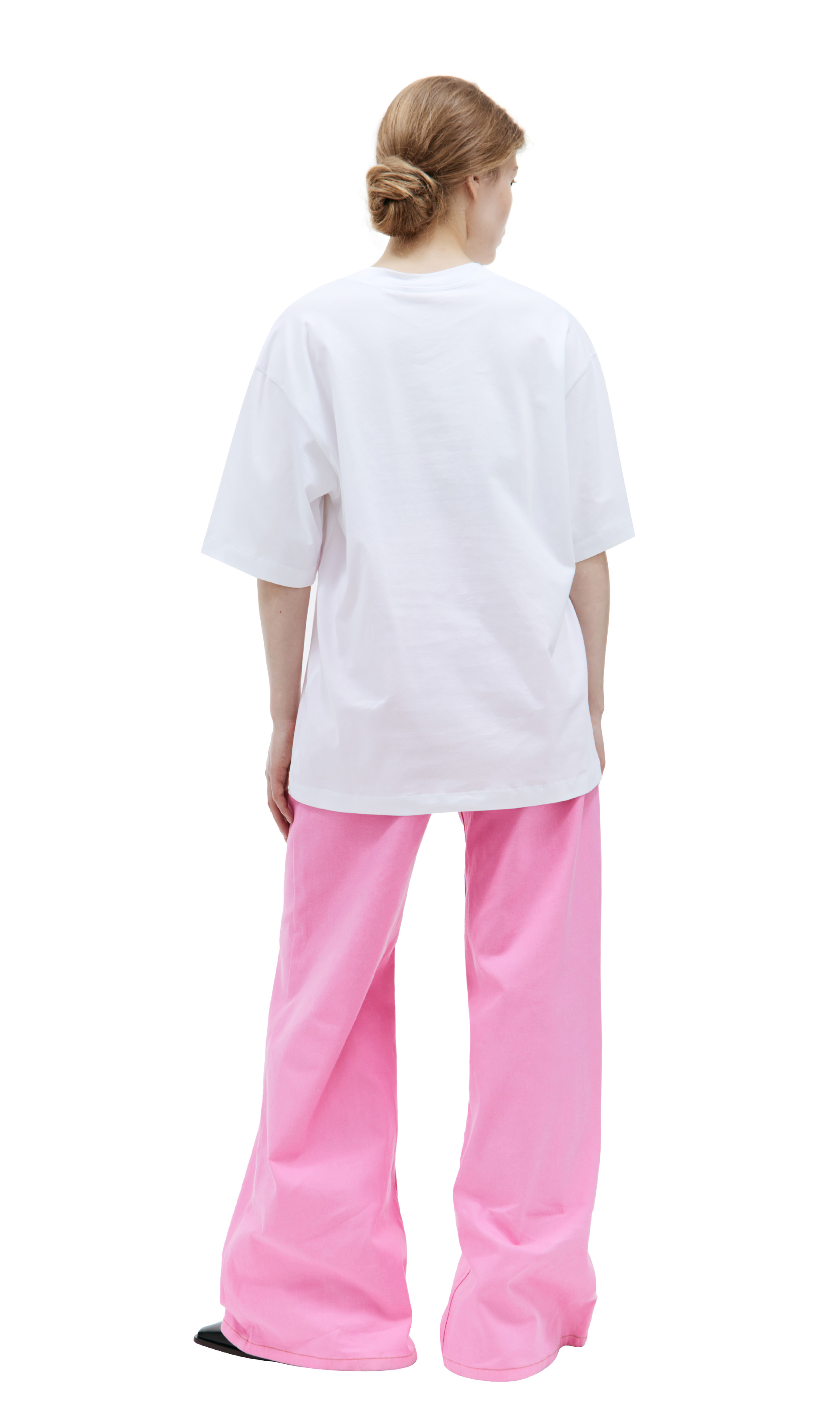 Marni Оверсайз футболка с принтом