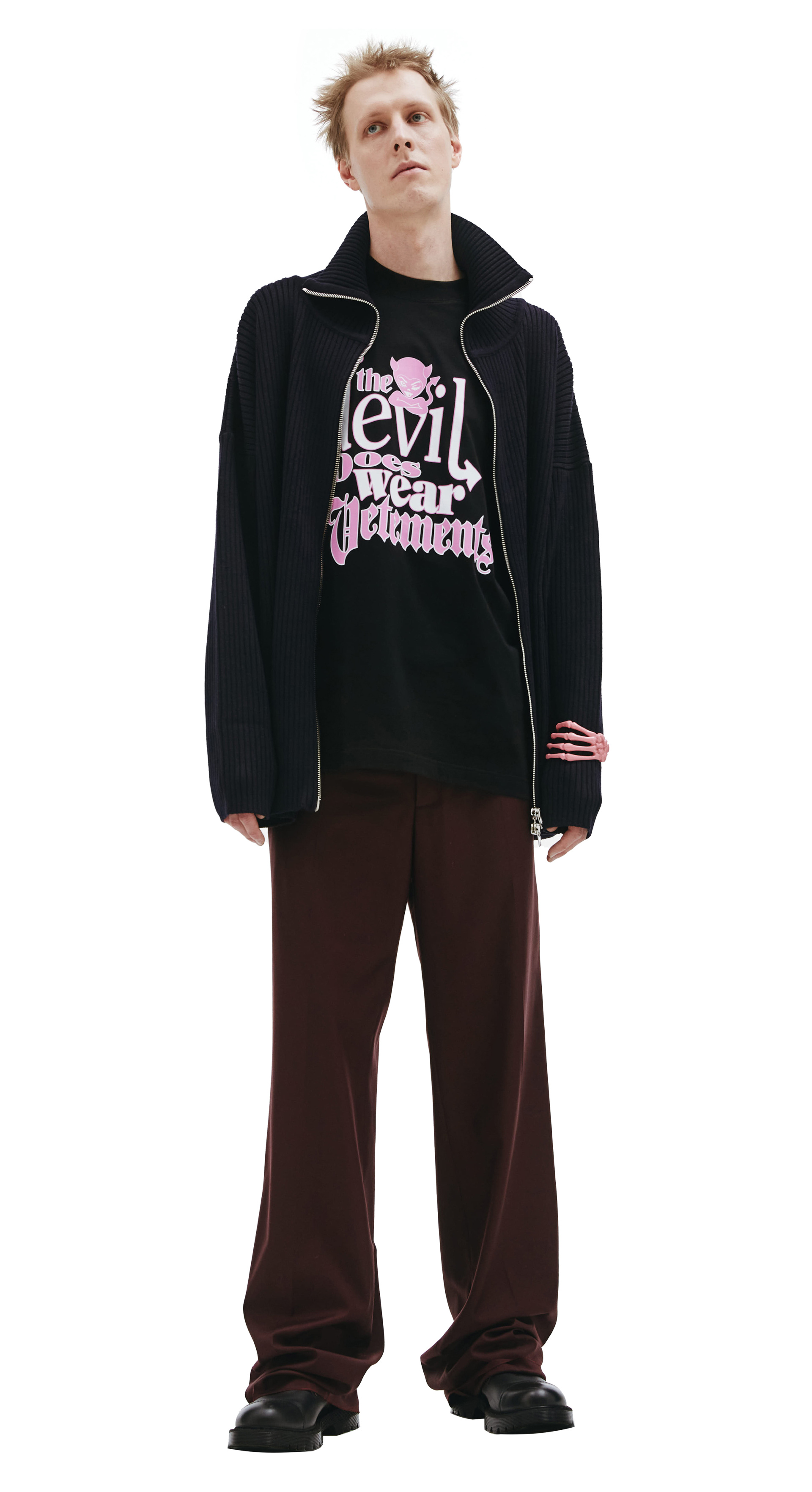 VETEMENTS Шерстяной кардиган на молнии